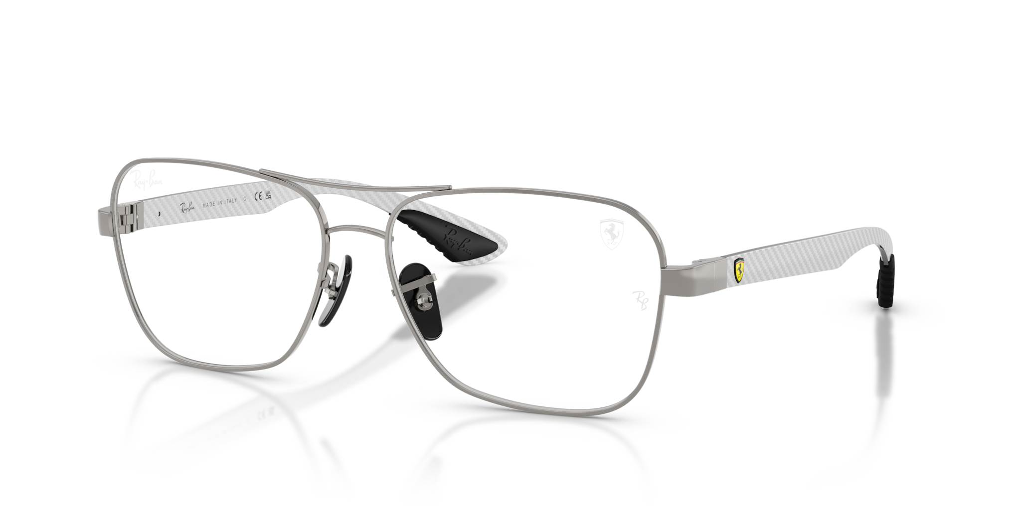 Occhiali da Vista Ray-Ban Ferrari RB8436M Gunmetal | Uomo Donna