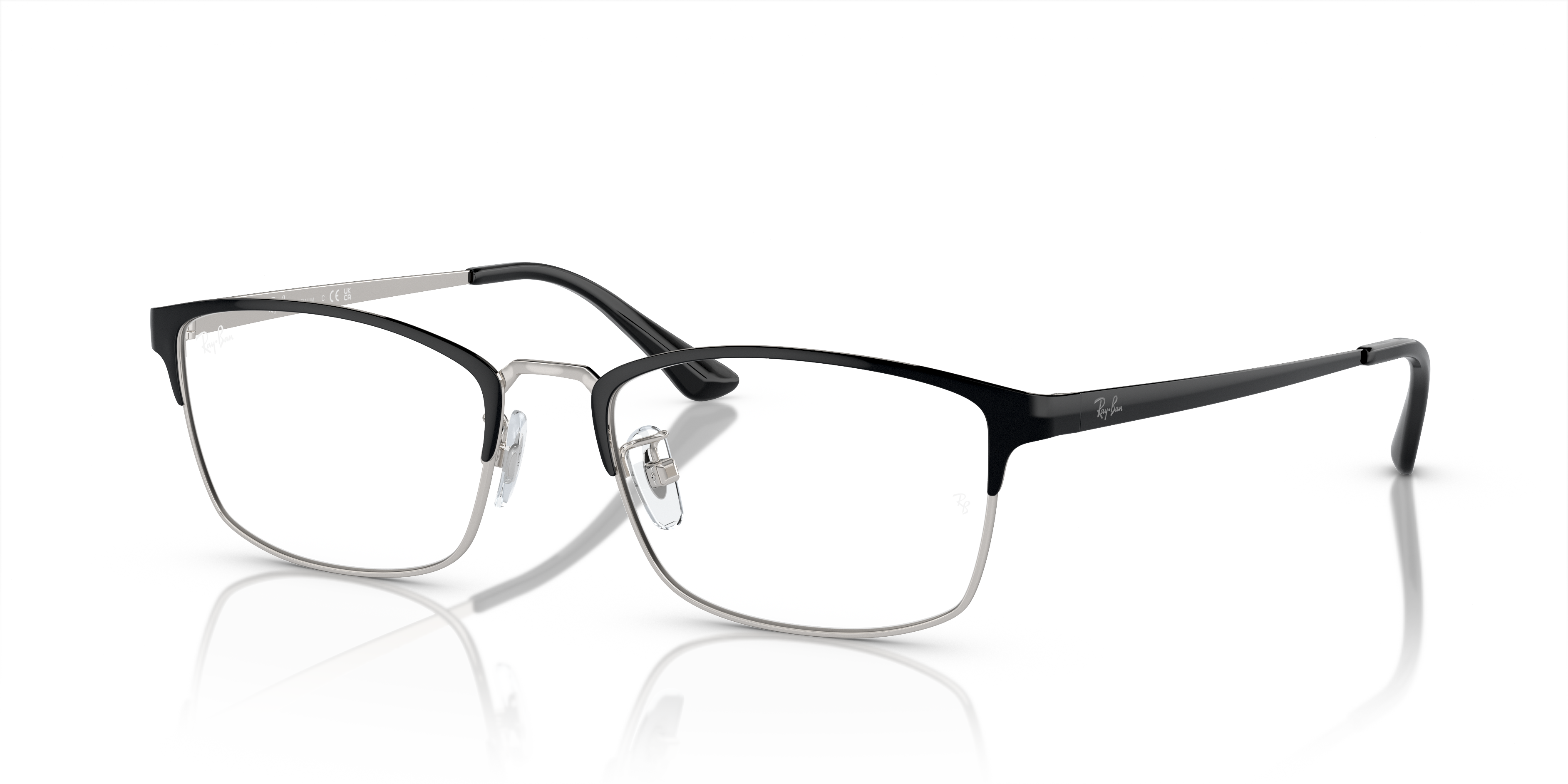 Occhiali da vista Ray-Ban 0RX8772D Black On Silver originali