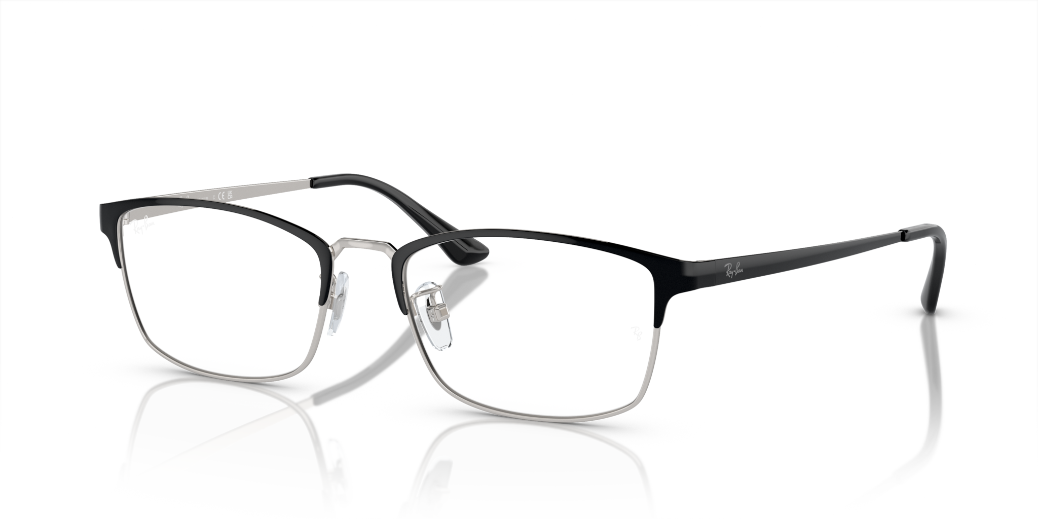 Occhiali da vista Ray-Ban 0RX8772D Black On Silver originali