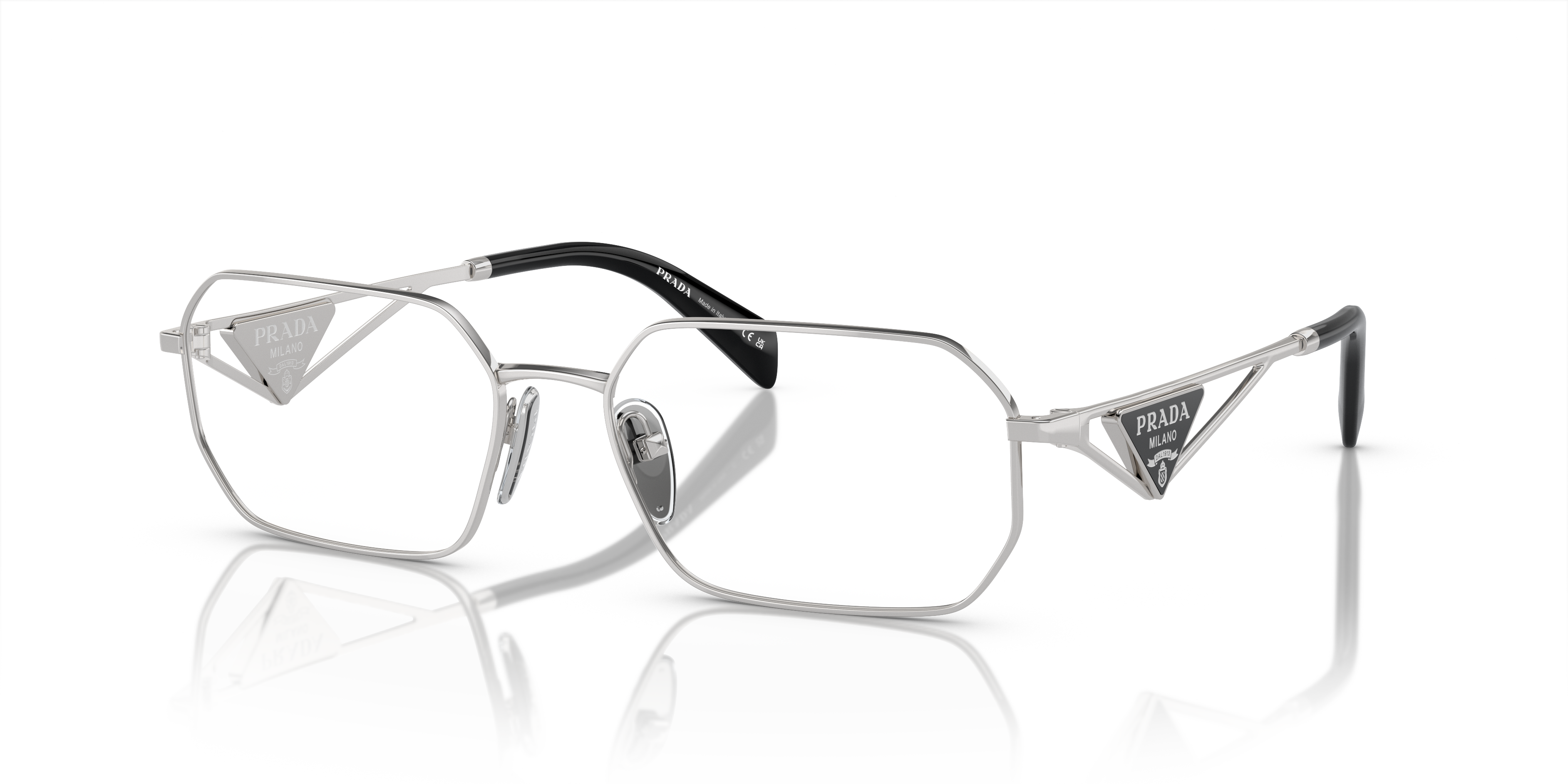 Prada Occhiali da Vista Donna 0PR A53V Silver | Eleganza Iconica