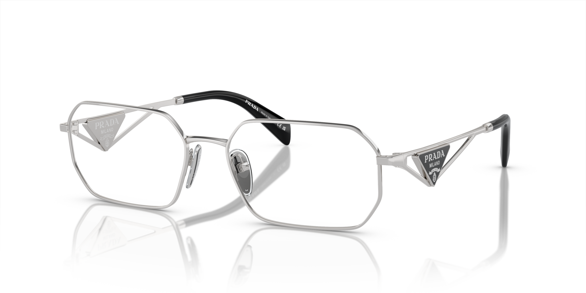 Prada Occhiali da Vista Donna 0PR A53V Silver | Eleganza Iconica