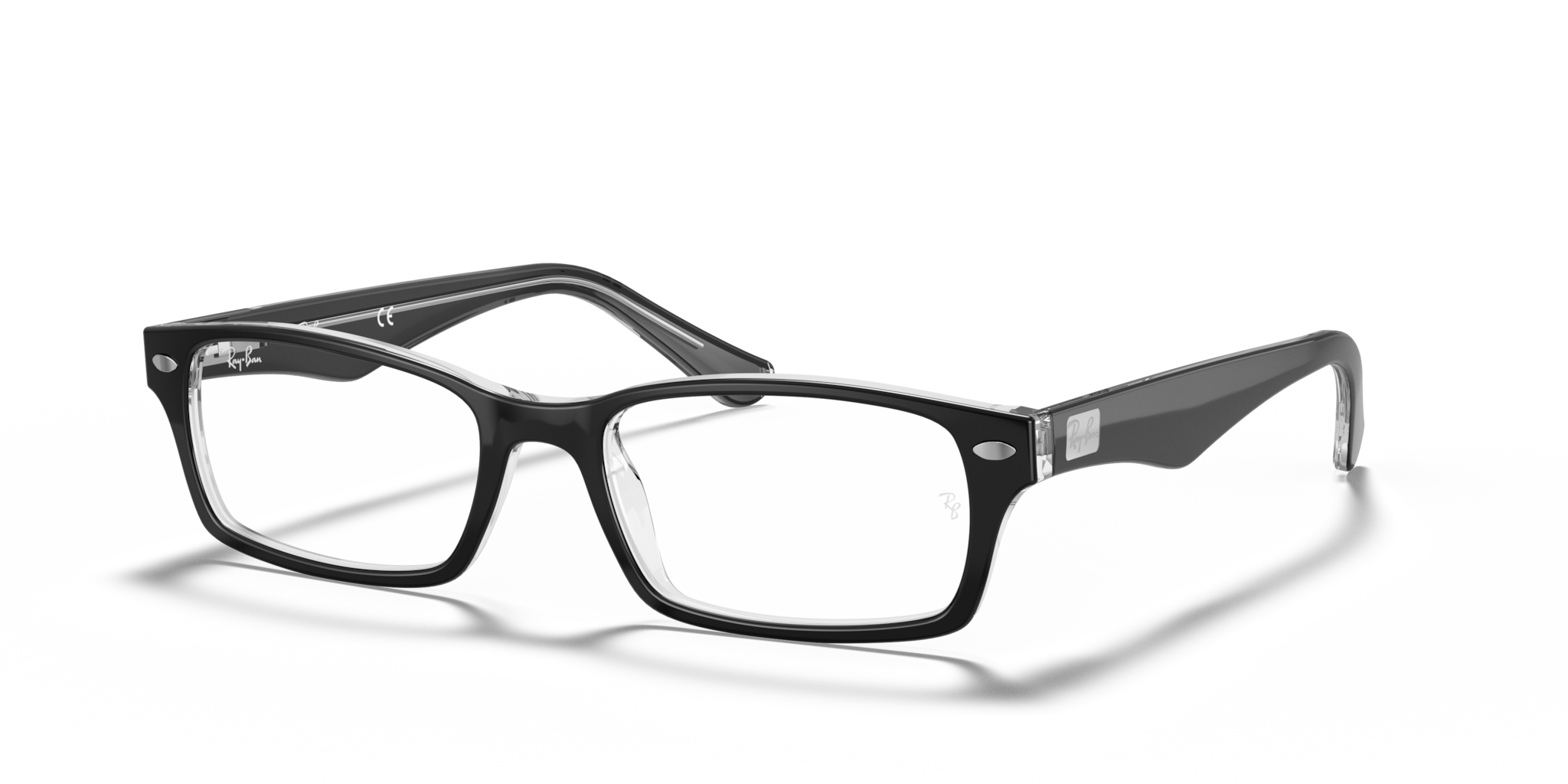 Ray-Ban 0RX5206 occhiali da vista Black On Transparent