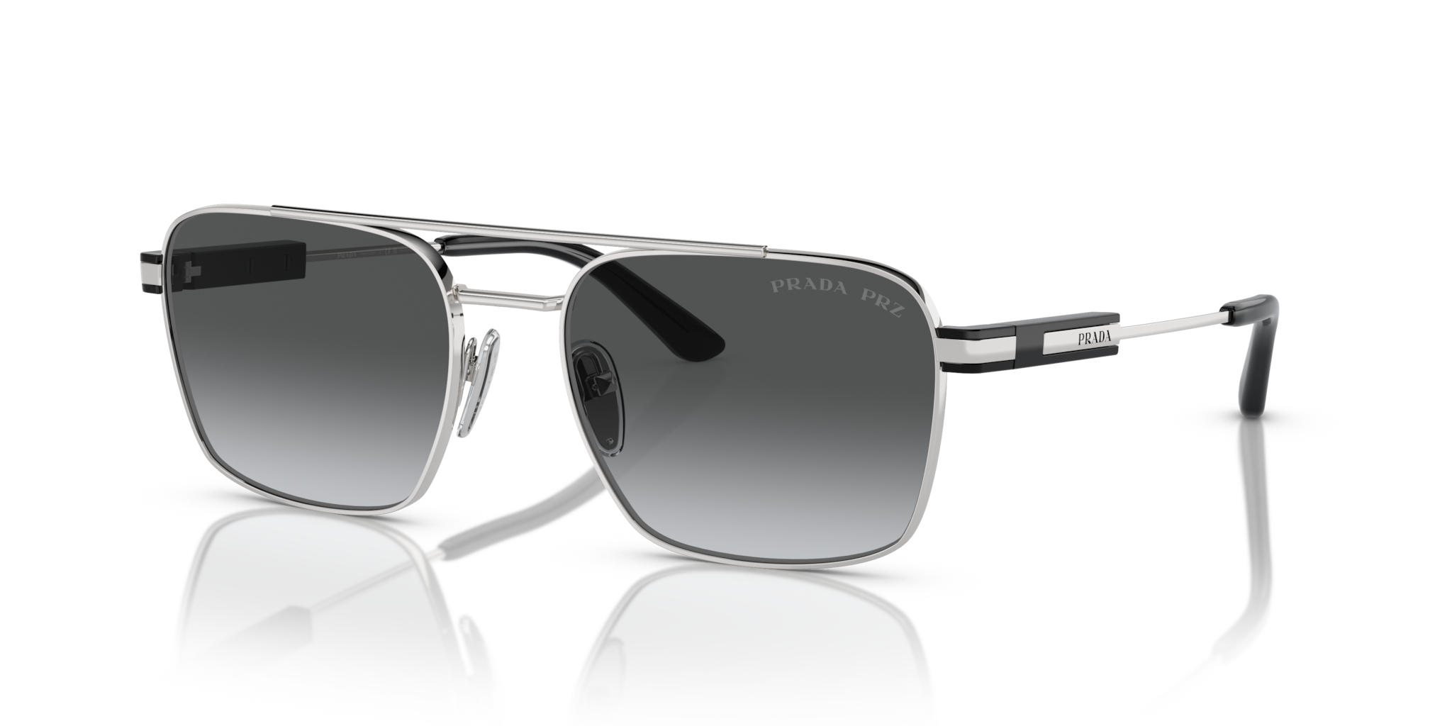 Prada PR 67ZS Silver: Occhiali da Sole Unisex Originali