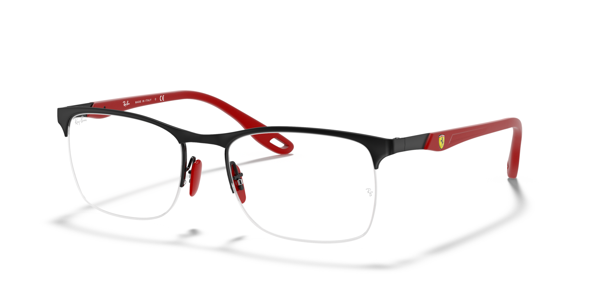 Occhiali da Vista Uomo Ray-Ban Scuderia Ferrari RB8416M Neri Originali