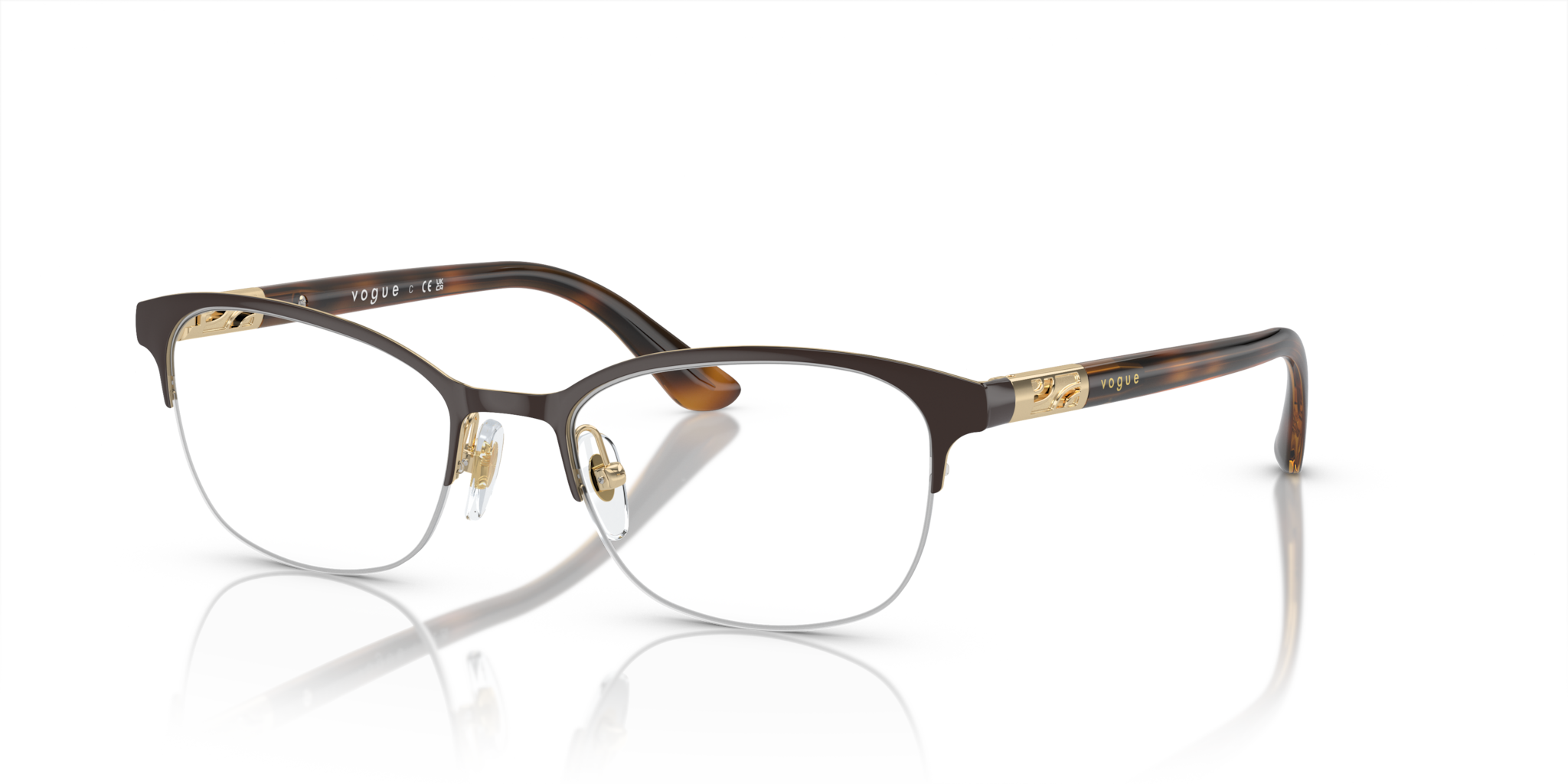 Occhiali da Vista Vogue Eyewear 0VO4067 Marrone Donna | Stile Elegante