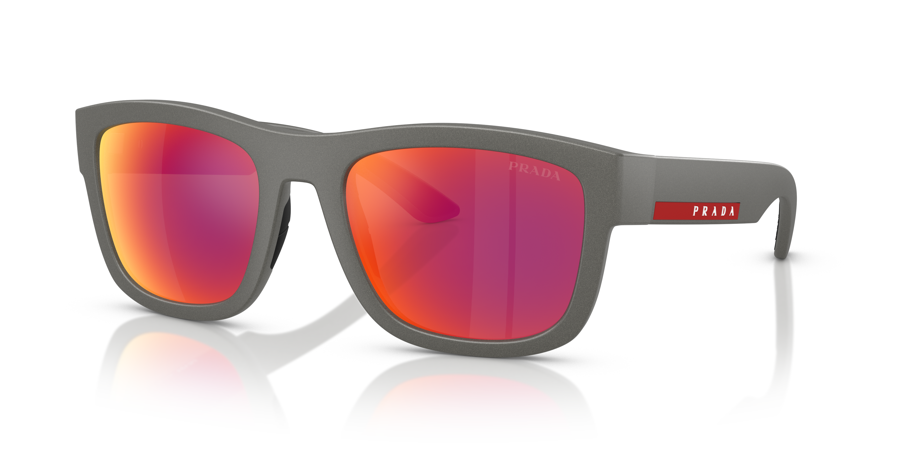 Occhiali da Sole Uomo Prada Linea Rossa 0PS 01ZS Silver Grey Originali