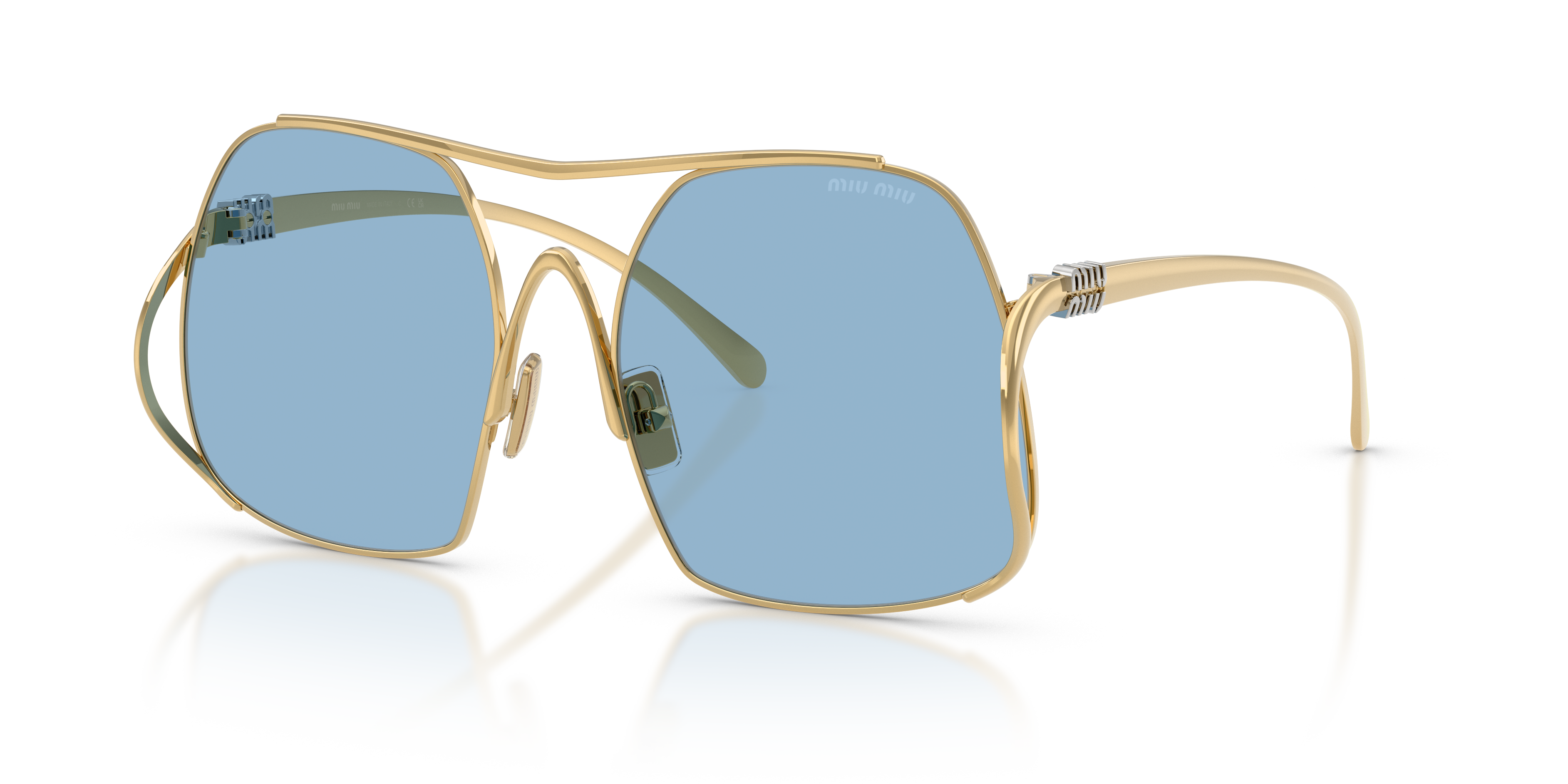 Occhiali da Sole Miu Miu MU A55S Oro Donna - Eleganza e Stile