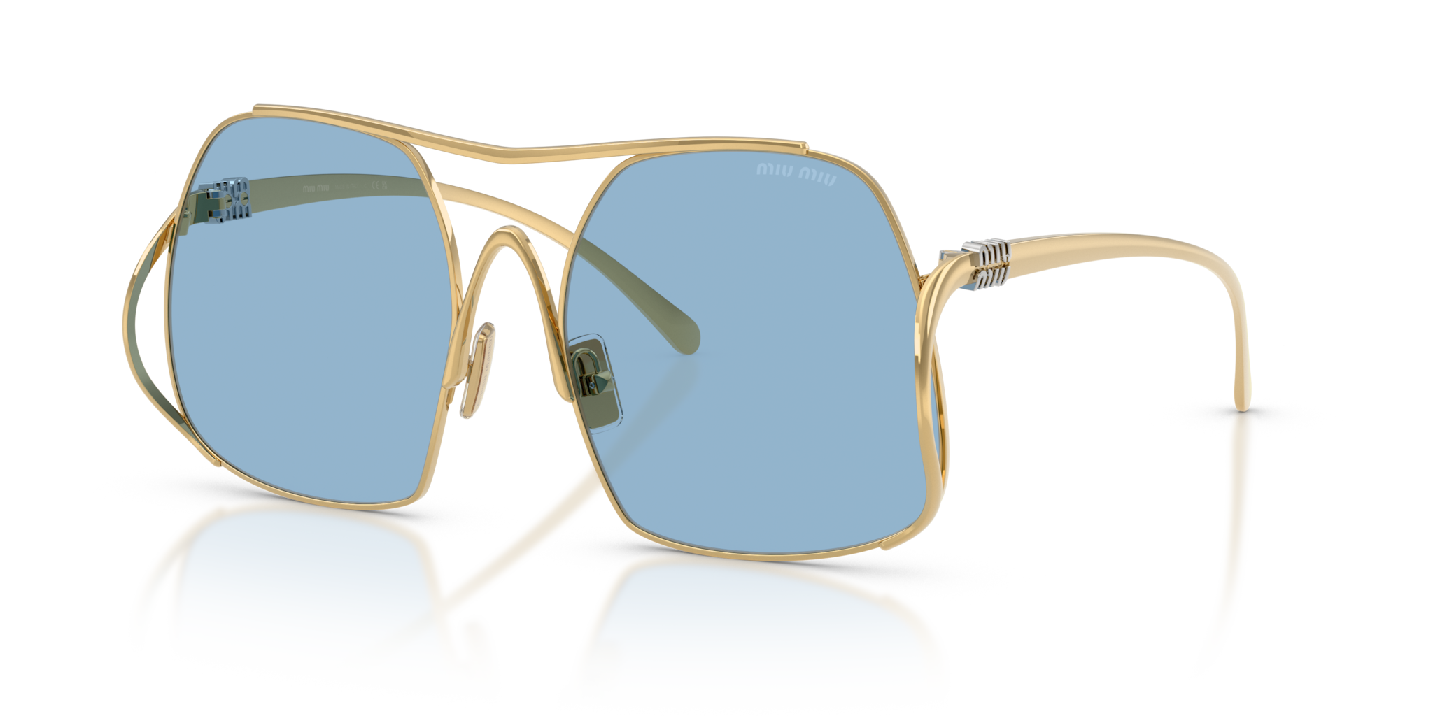 Occhiali da Sole Miu Miu MU A55S Oro Donna - Eleganza e Stile