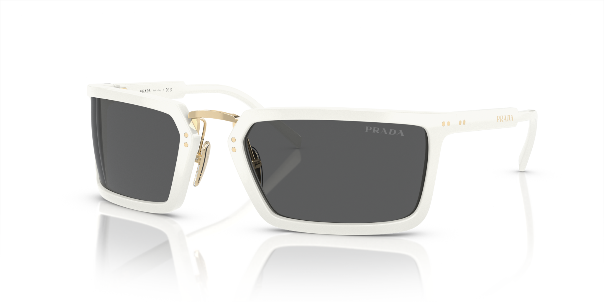 Occhiali da Sole Prada Uomo Bianchi PR A11S | Stile Inconfondibile