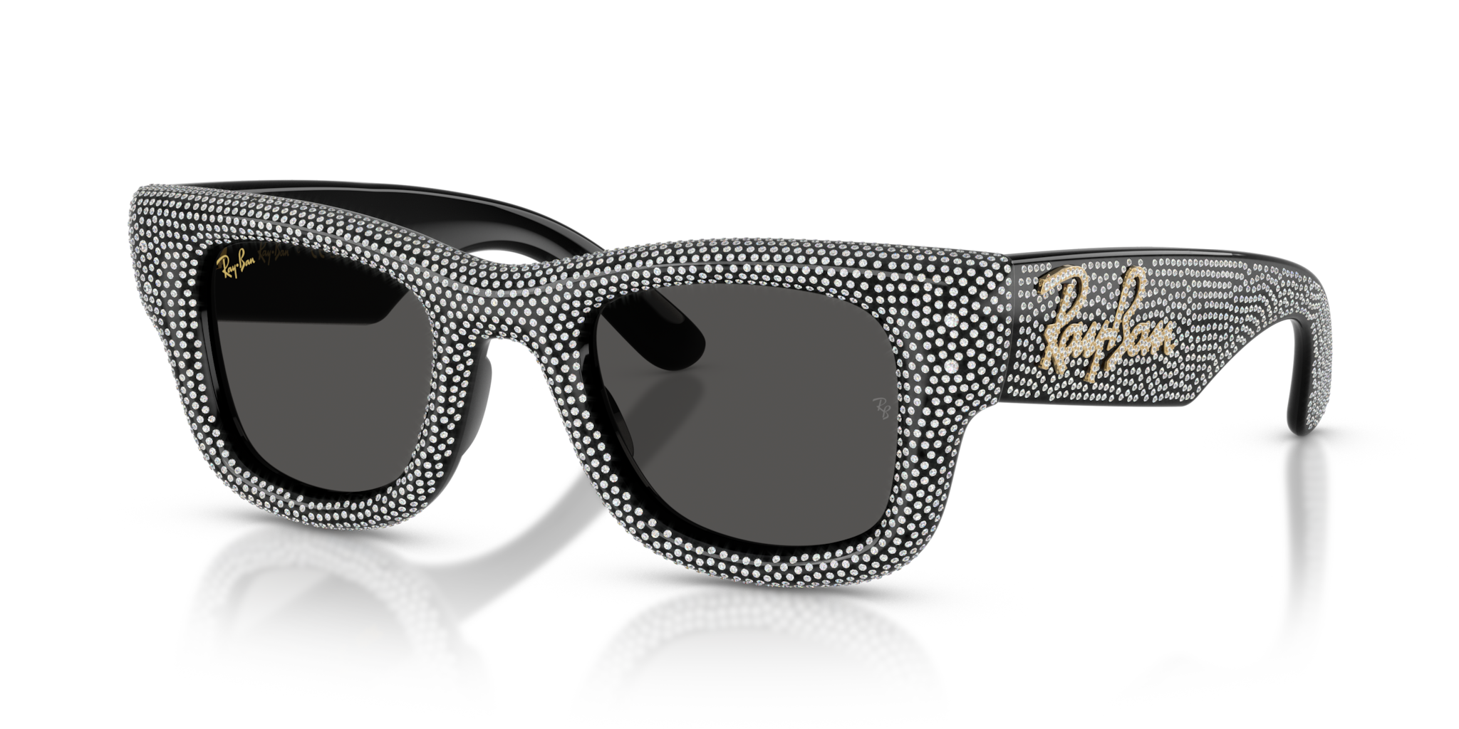 Occhiali Ray-Ban Wayfarer Puffer Neri Strass | Stile Unisex RB4940BP