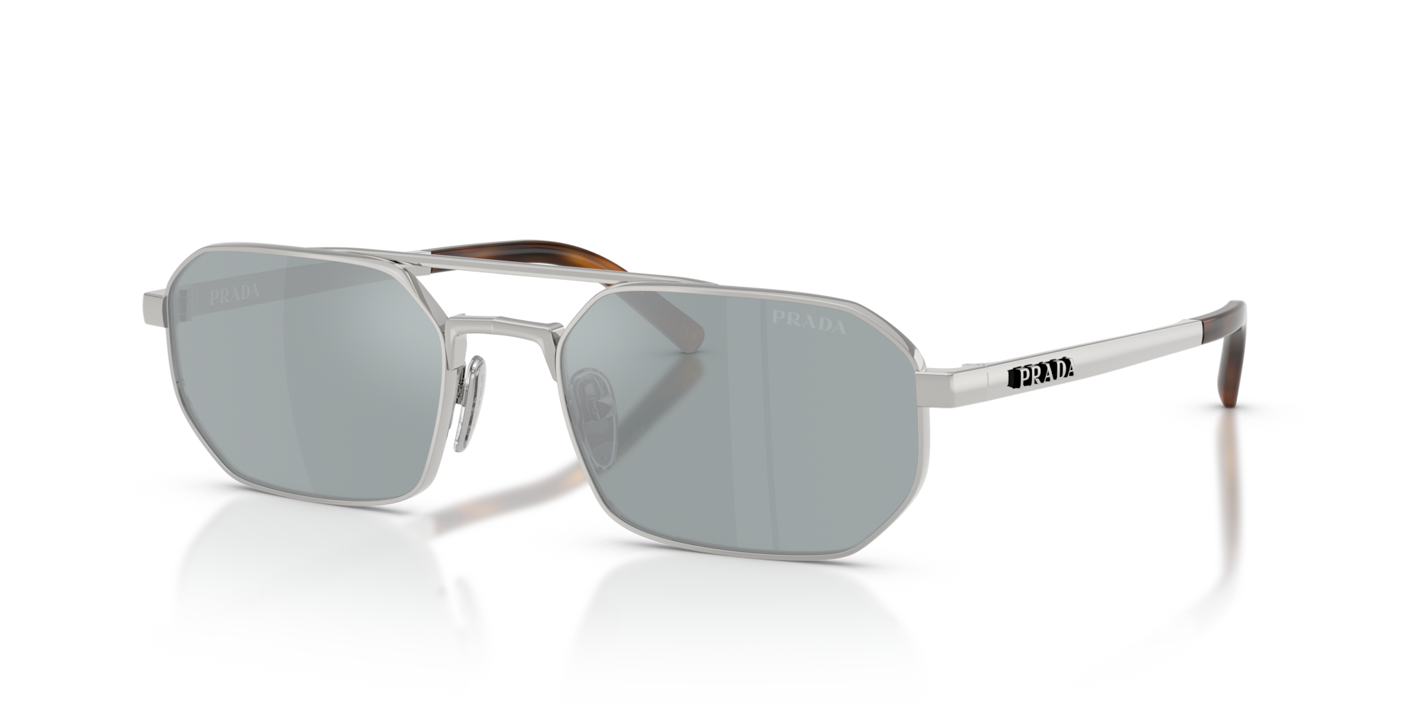 Occhiali da Sole Prada Uomo PR D53S Argento - Eleganza Distintiva