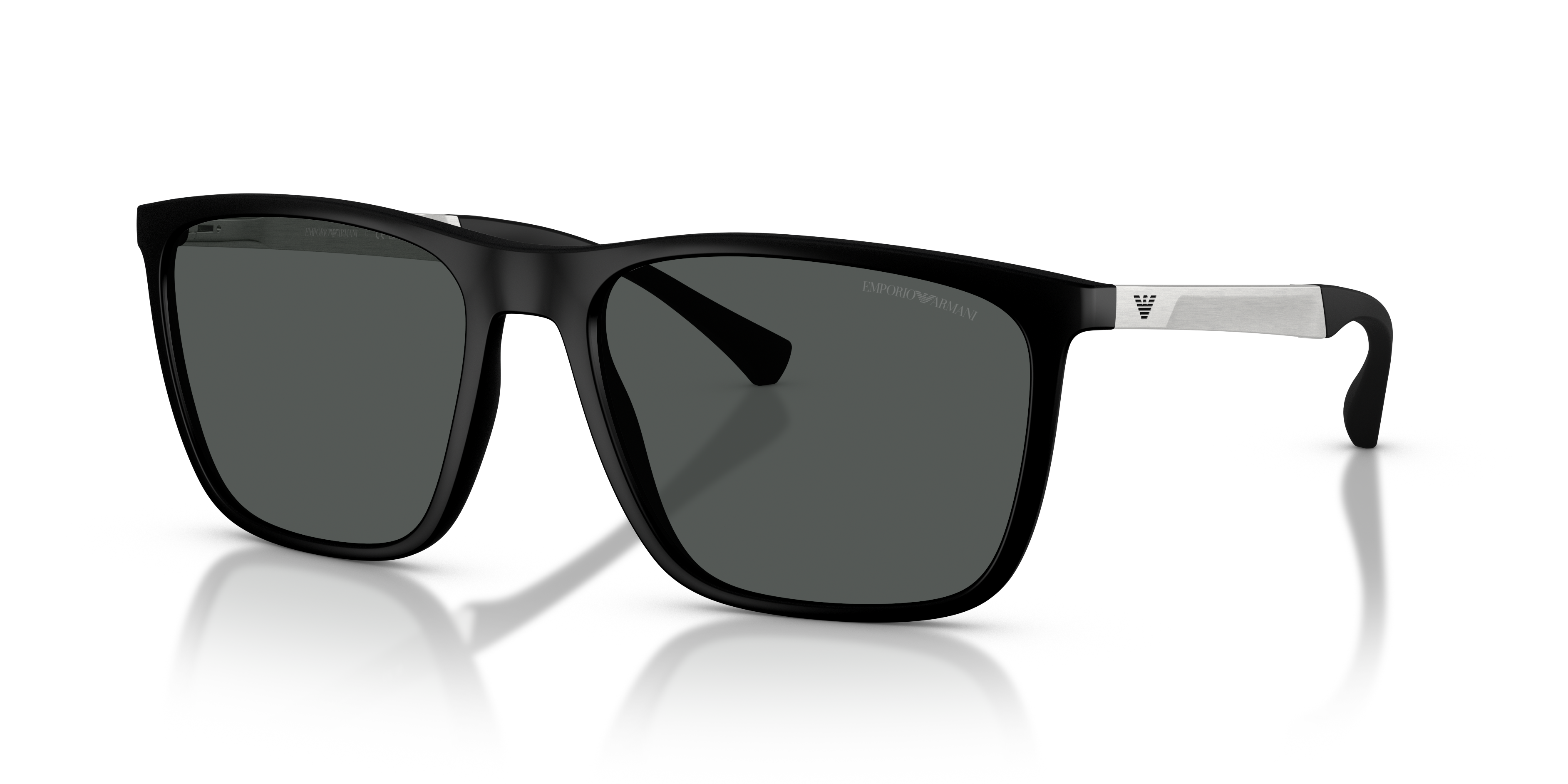 Occhiali da Sole Uomo Emporio Armani EA4150 Neri Rubber Black