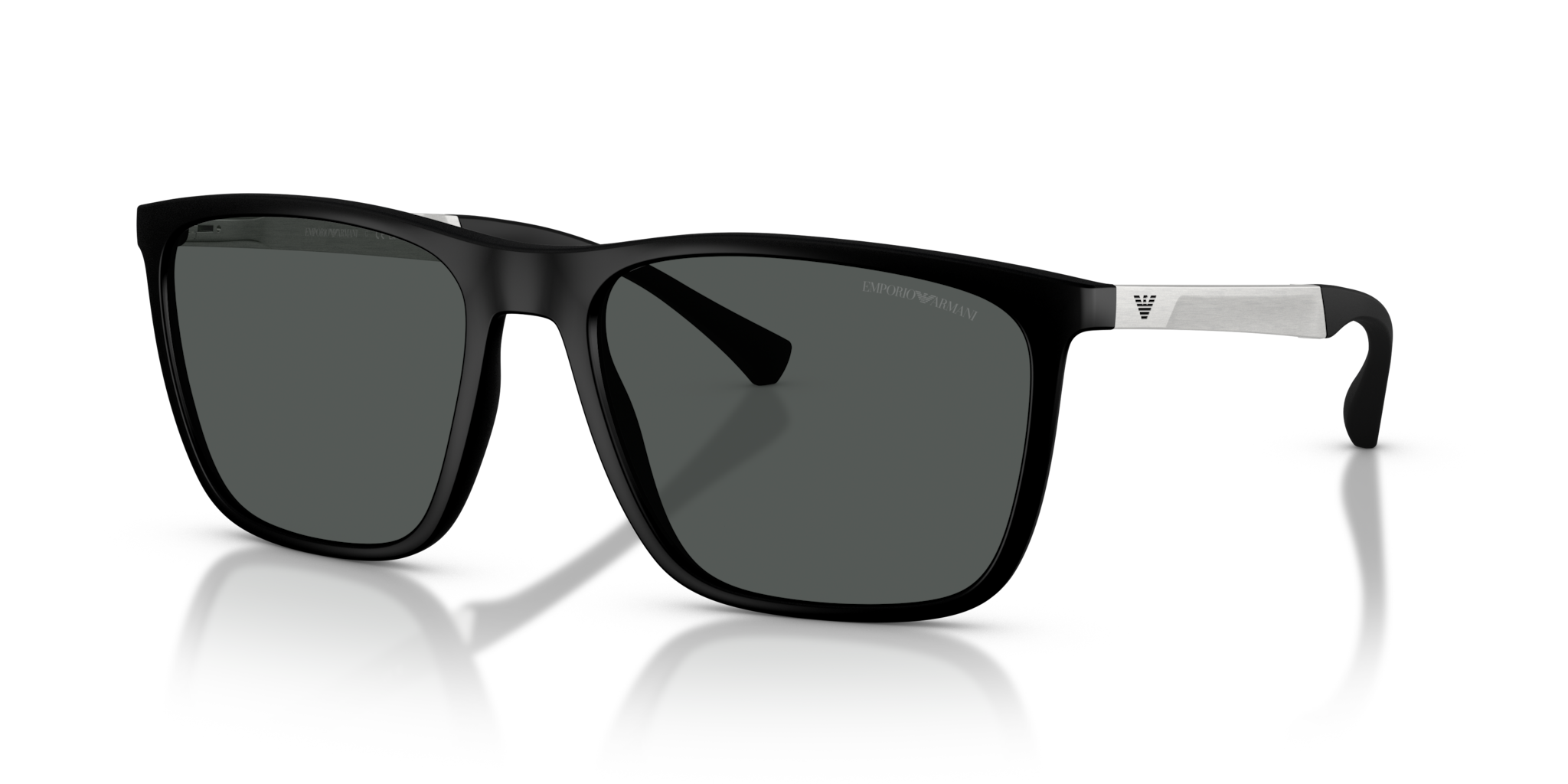 Occhiali da Sole Uomo Emporio Armani EA4150 Neri Rubber Black