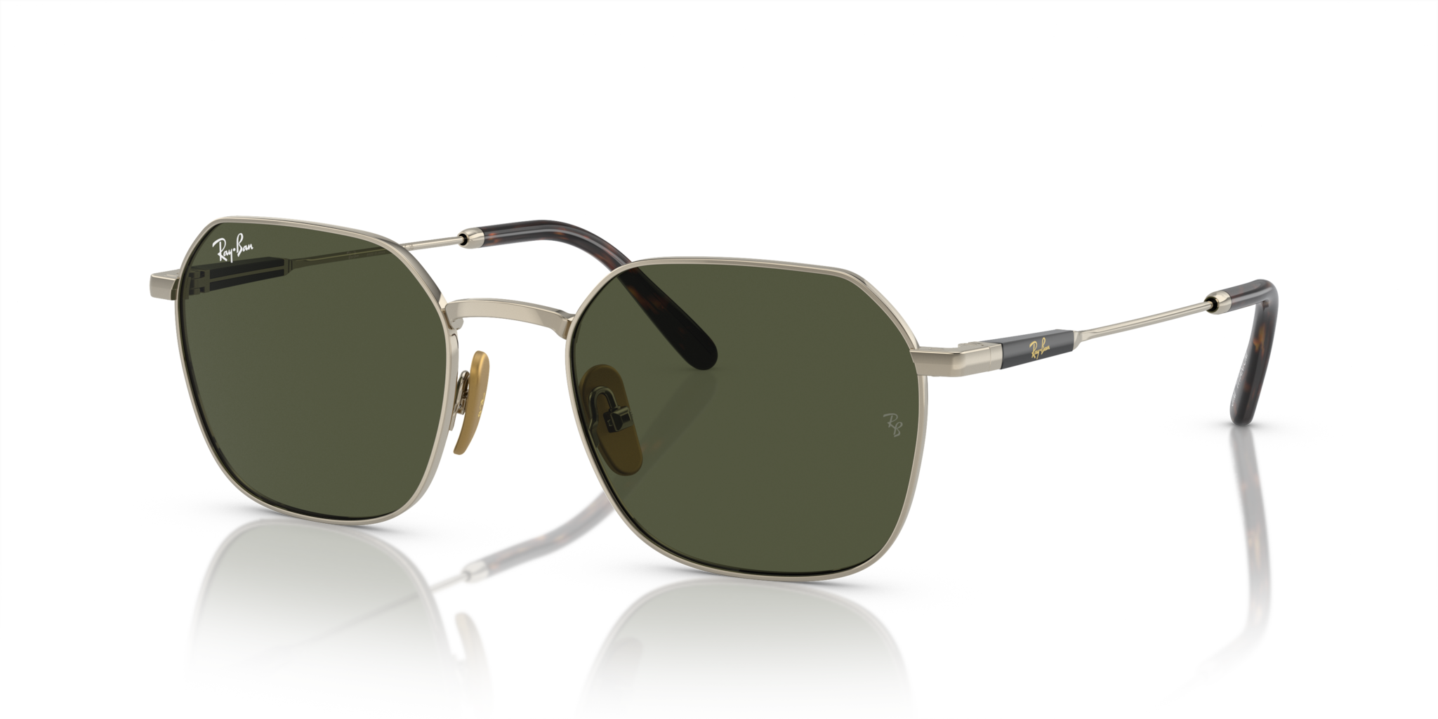 Ray-Ban Jim Titanium Arista Gold | Occhiali da Sole Originali