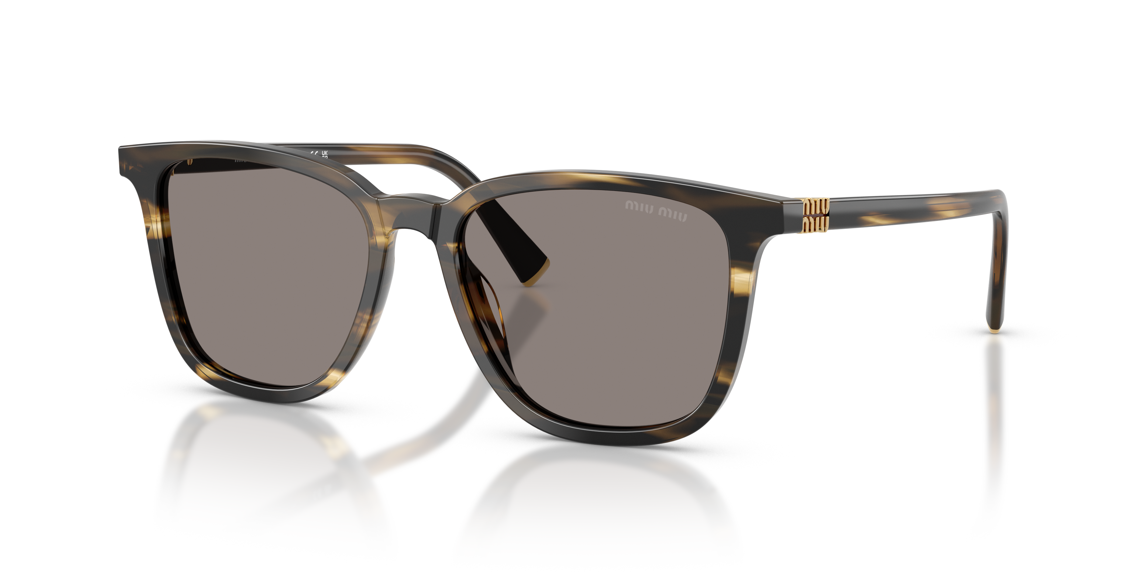 Occhiali da Sole Miu Miu 0MU B03S Donna Striped Loden Originali
