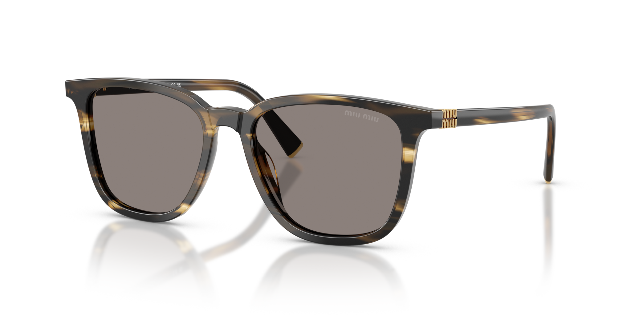 Occhiali da Sole Miu Miu 0MU B03S Donna Striped Loden Originali