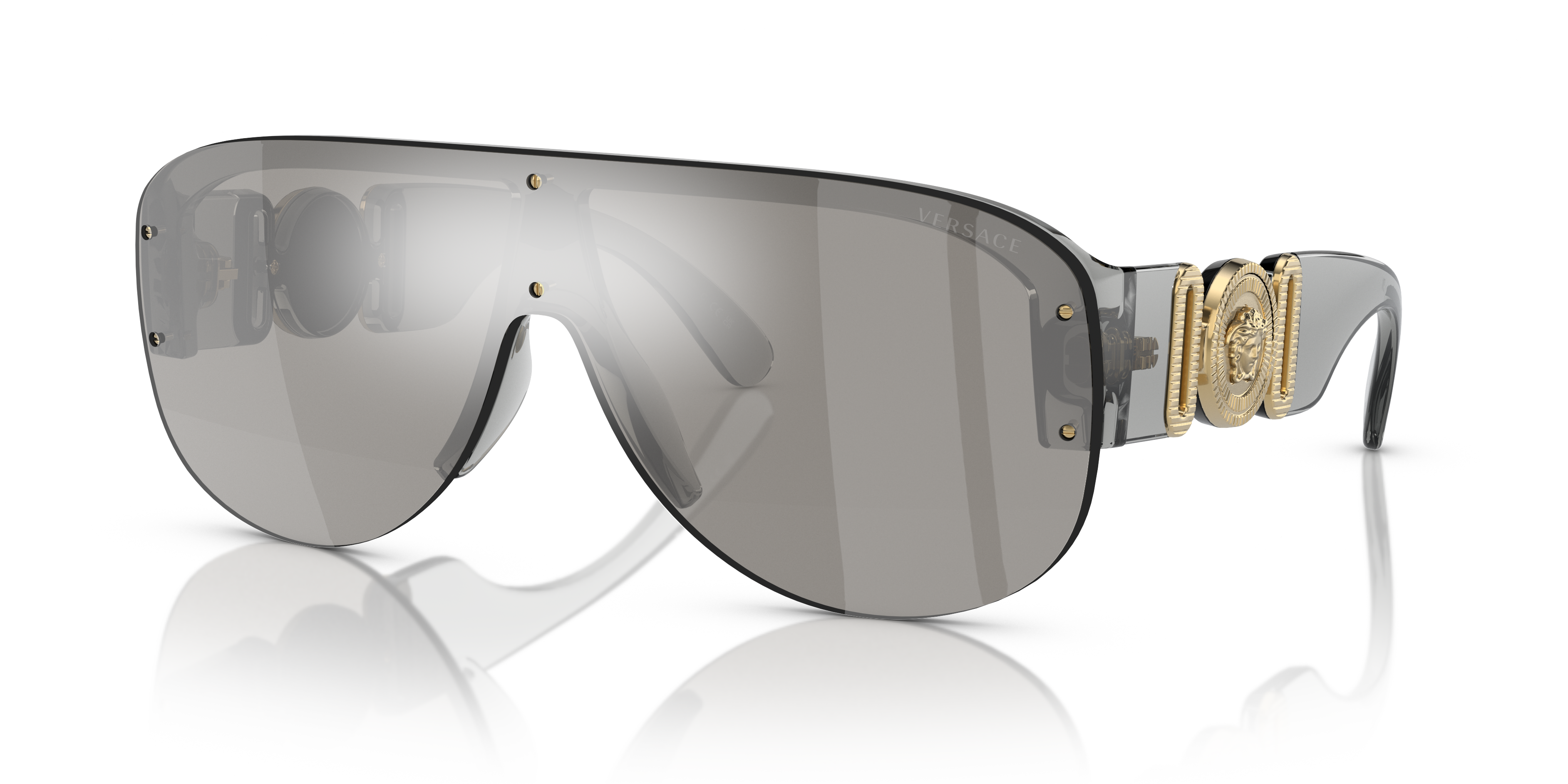 Occhiali da Sole Versace VE4391 Grigio Trasparente Uomo | Eleganza Mod