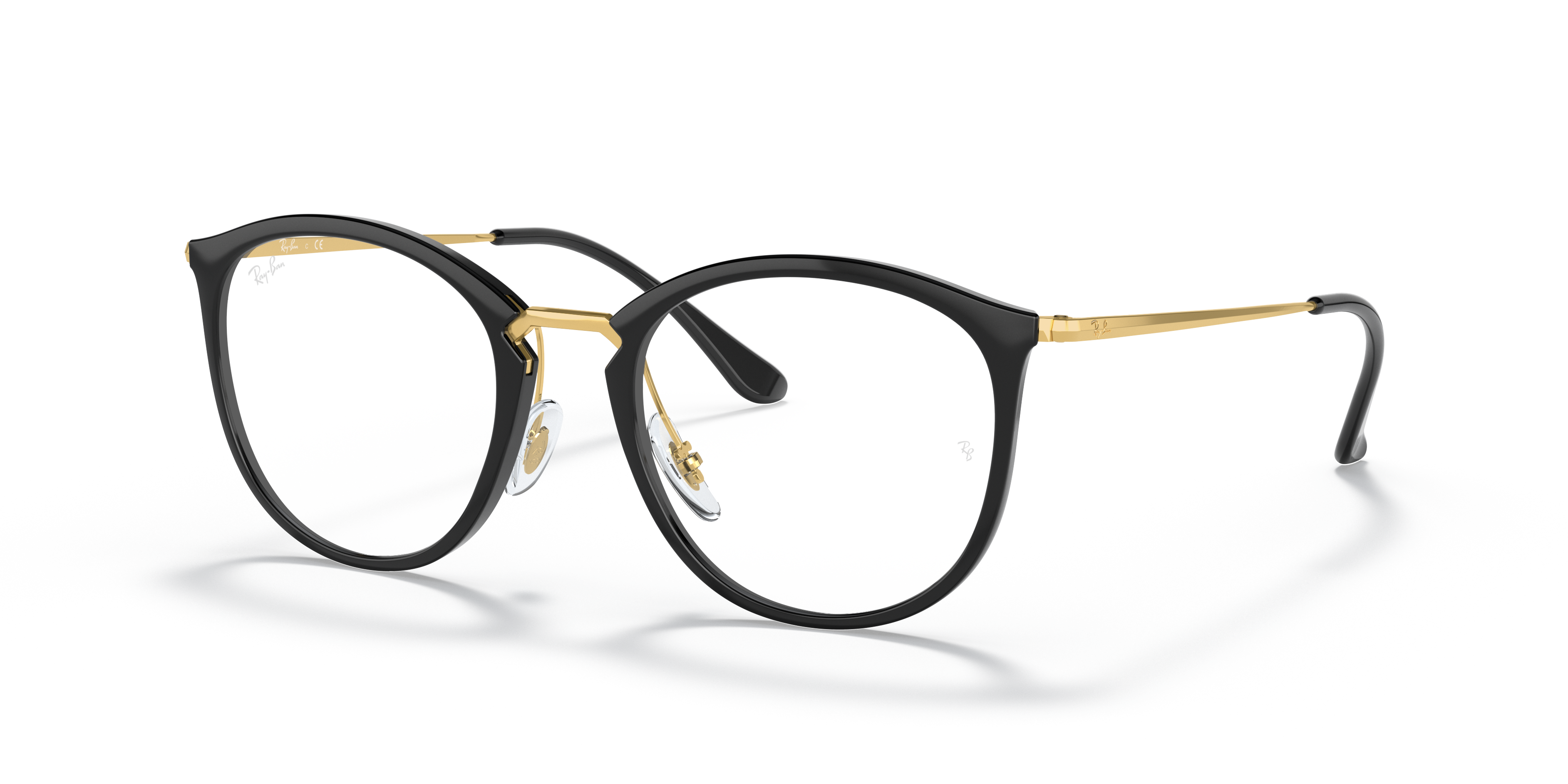 WOMEN'S EYEGLASSES RAY-BAN RX 7140 - 8125 TRANSPARENT GRAY SIZE 49 