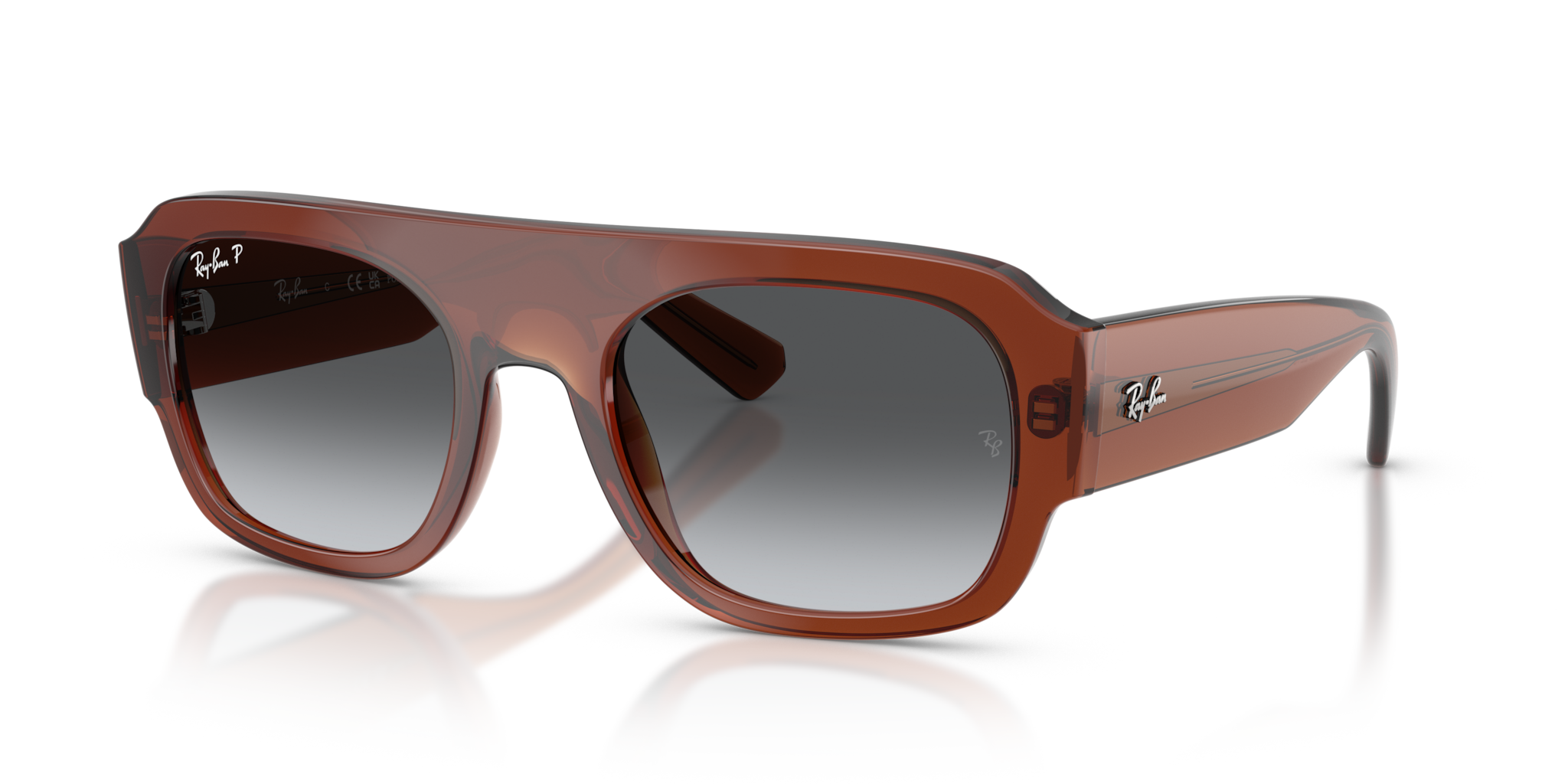 Occhiali da Sole Ray-Ban RB2218 Transparent Brown Originali Unisex