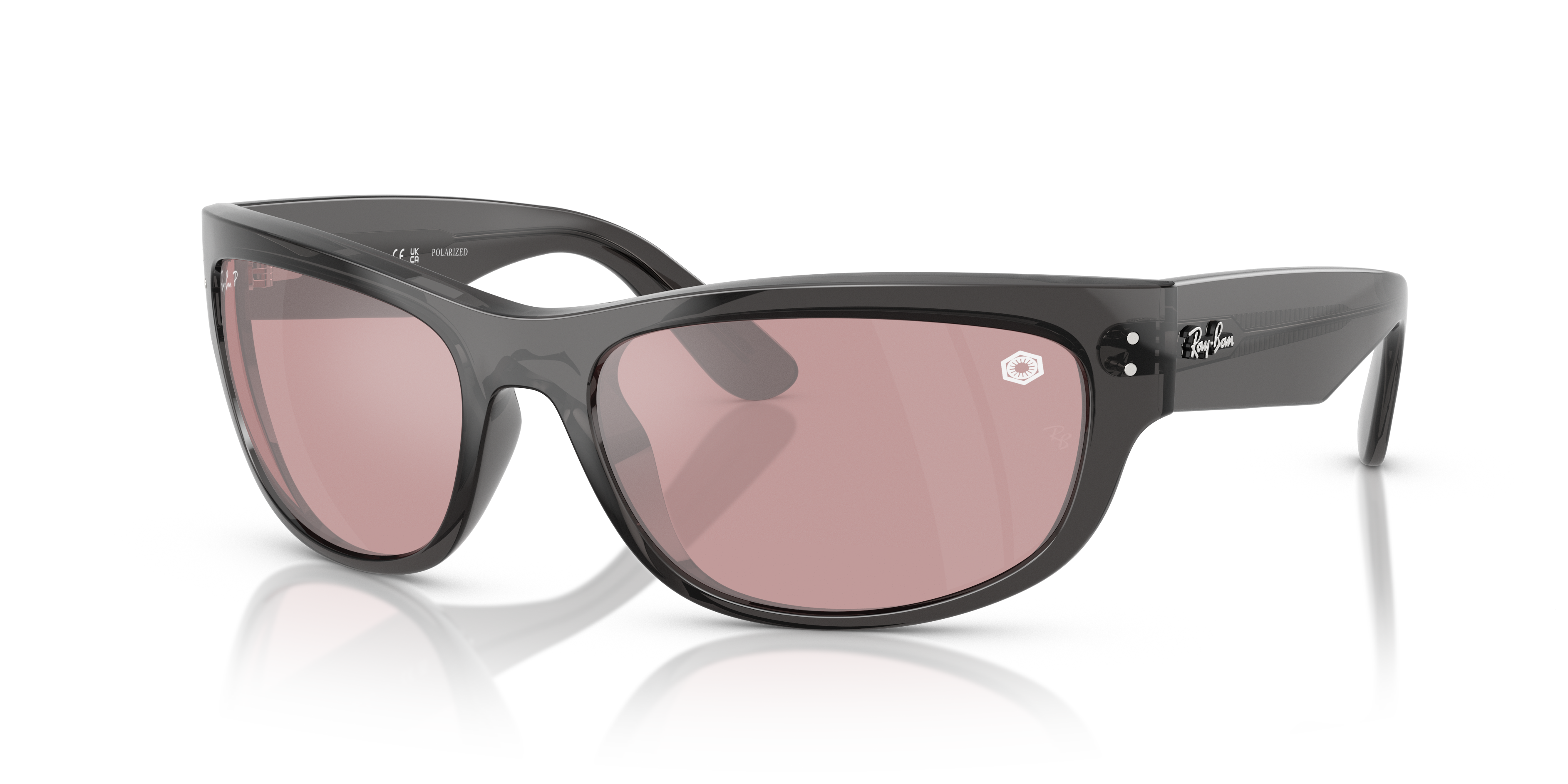 Occhiali da Sole Ray-Ban Mega Balorama Transparent Black Originali