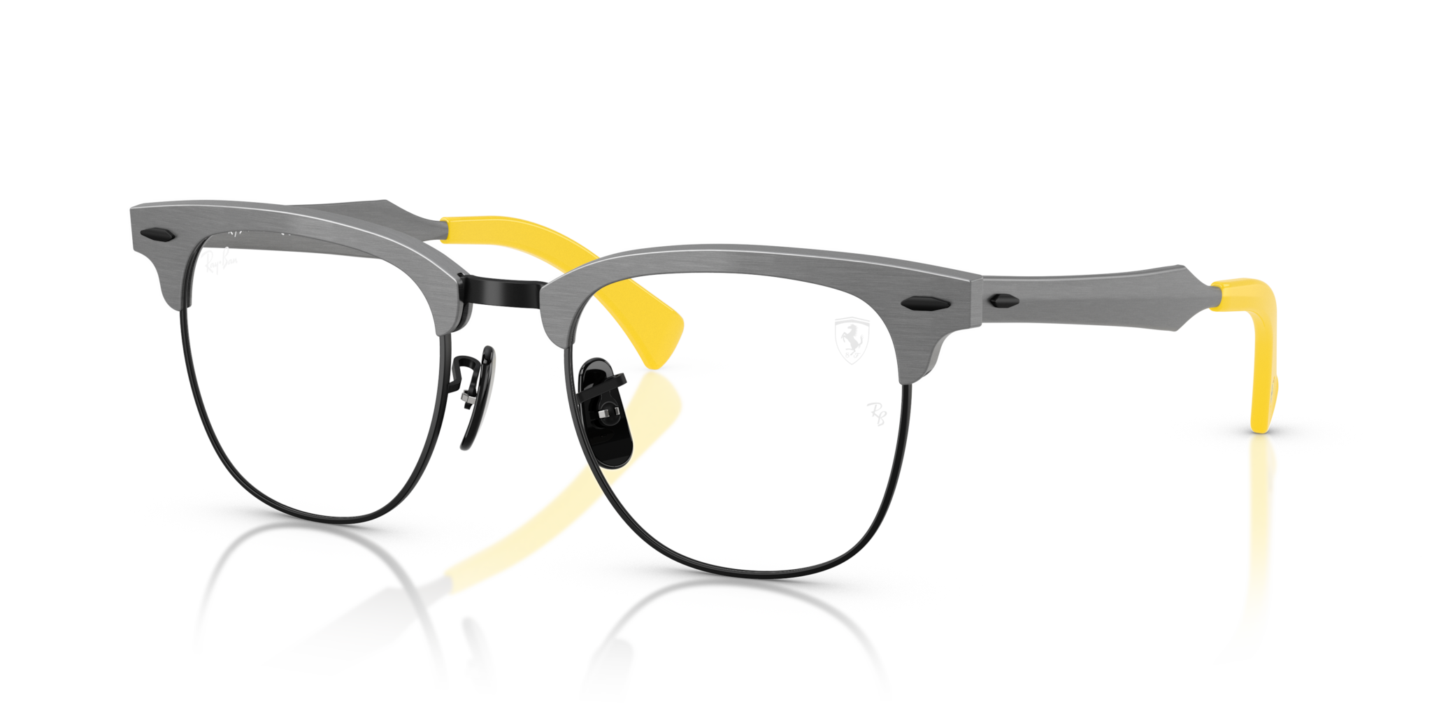 Occhiali da Vista Ray-Ban Ferrari RB3807VM Grigio Spazzolato