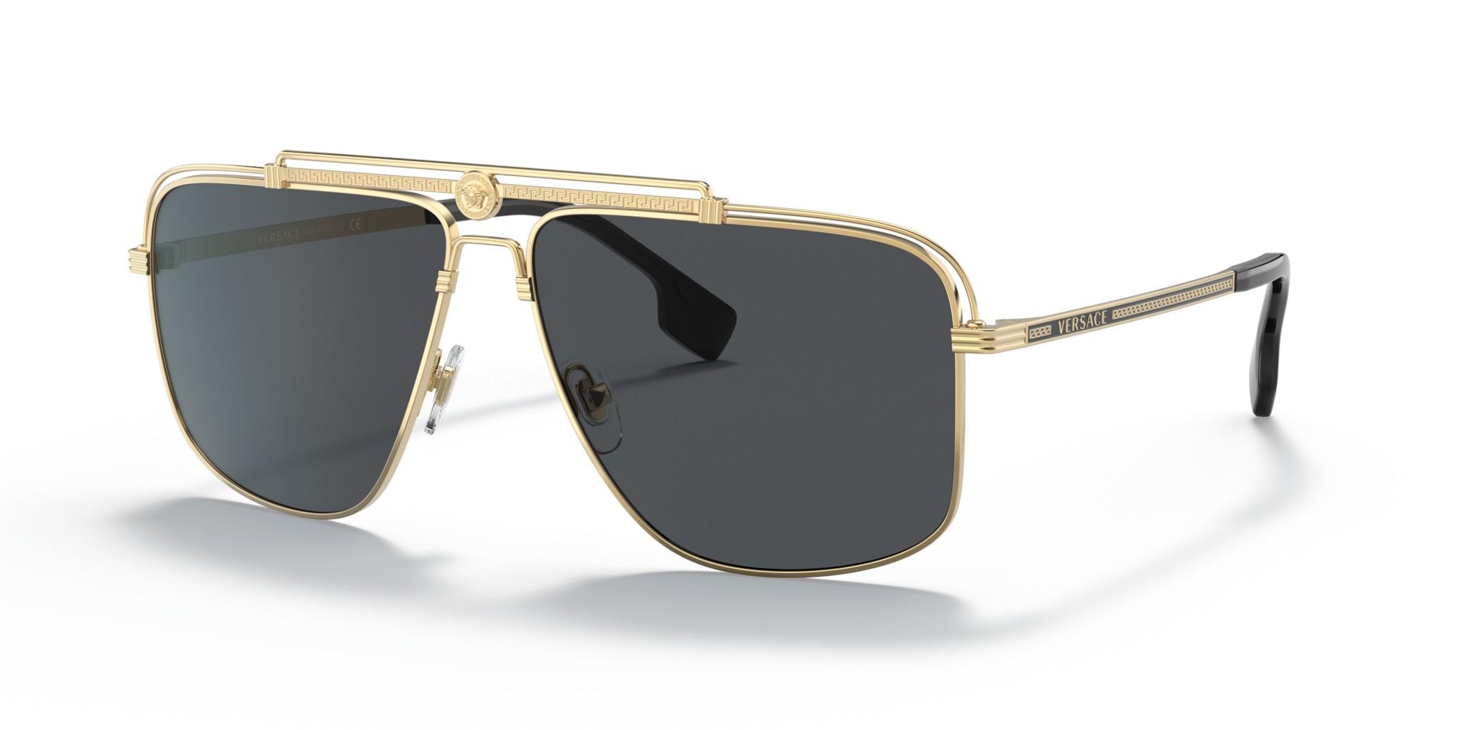 Occhiali da Sole Versace Uomo VE2242 Gold | Stile Iconico