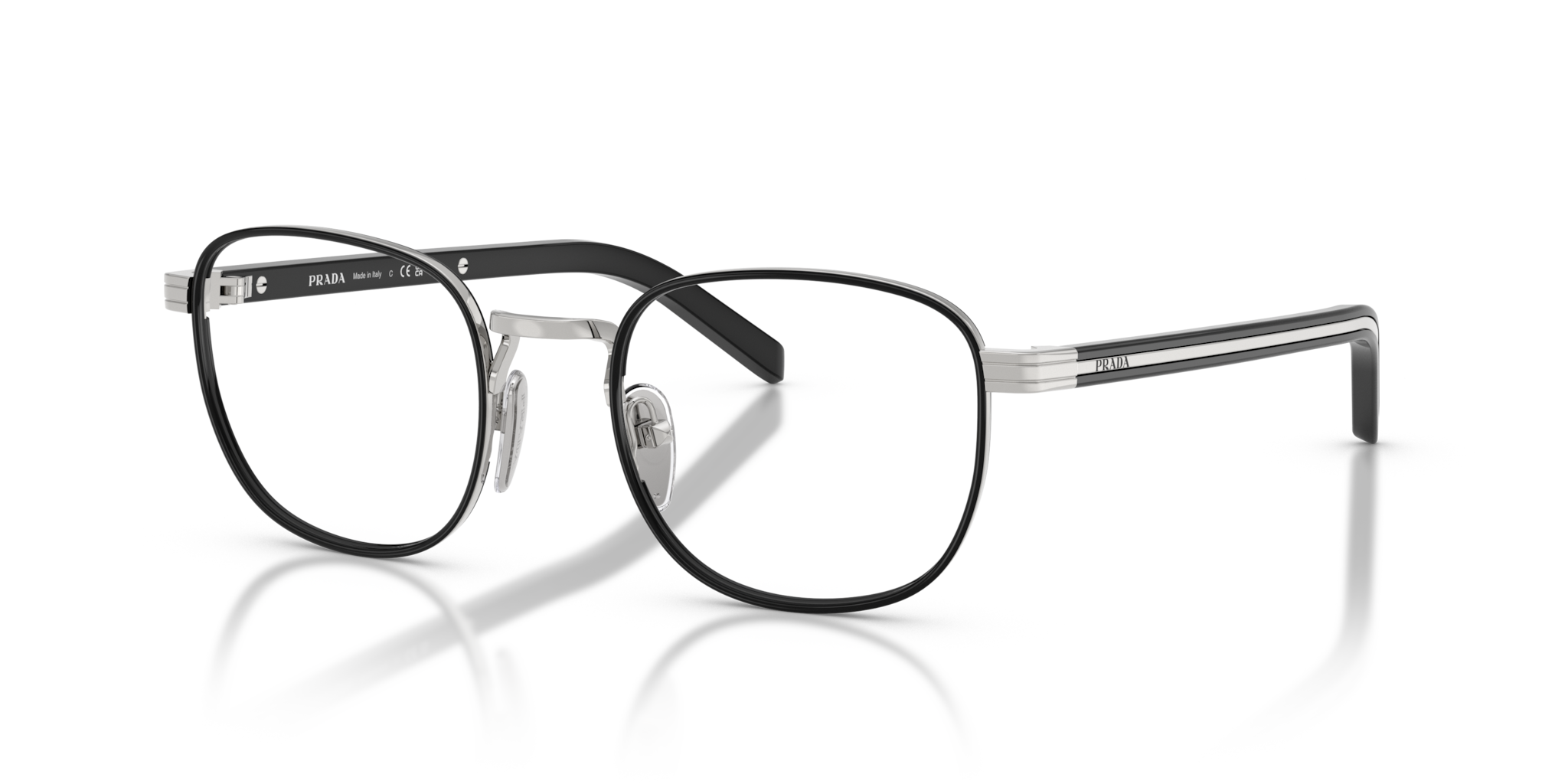 Occhiali da Vista Prada 0PR D50V Uomo - Eleganza Silver/Black