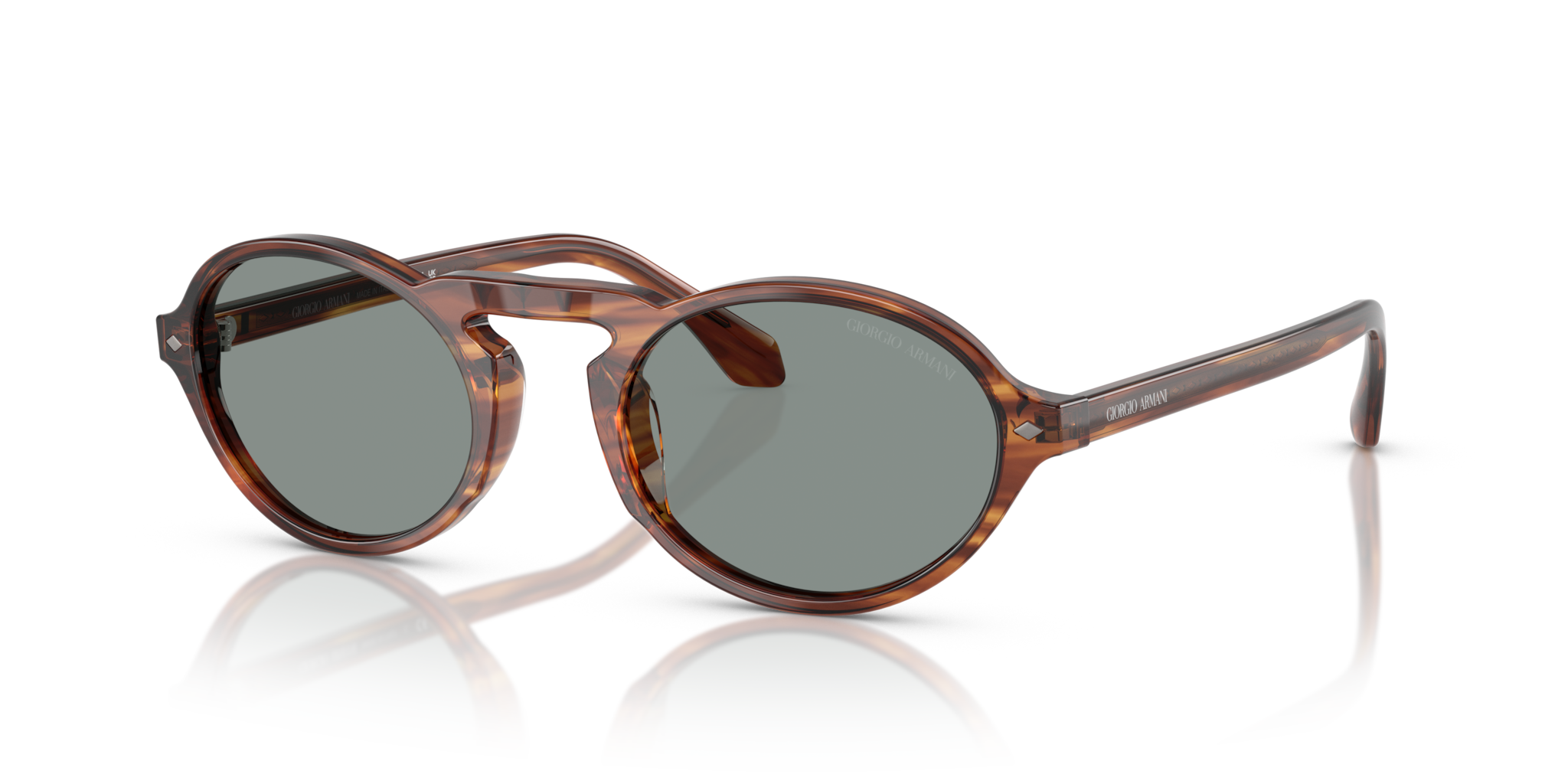 Occhiali da Sole Giorgio Armani AR8219U Striped Brown Uomo