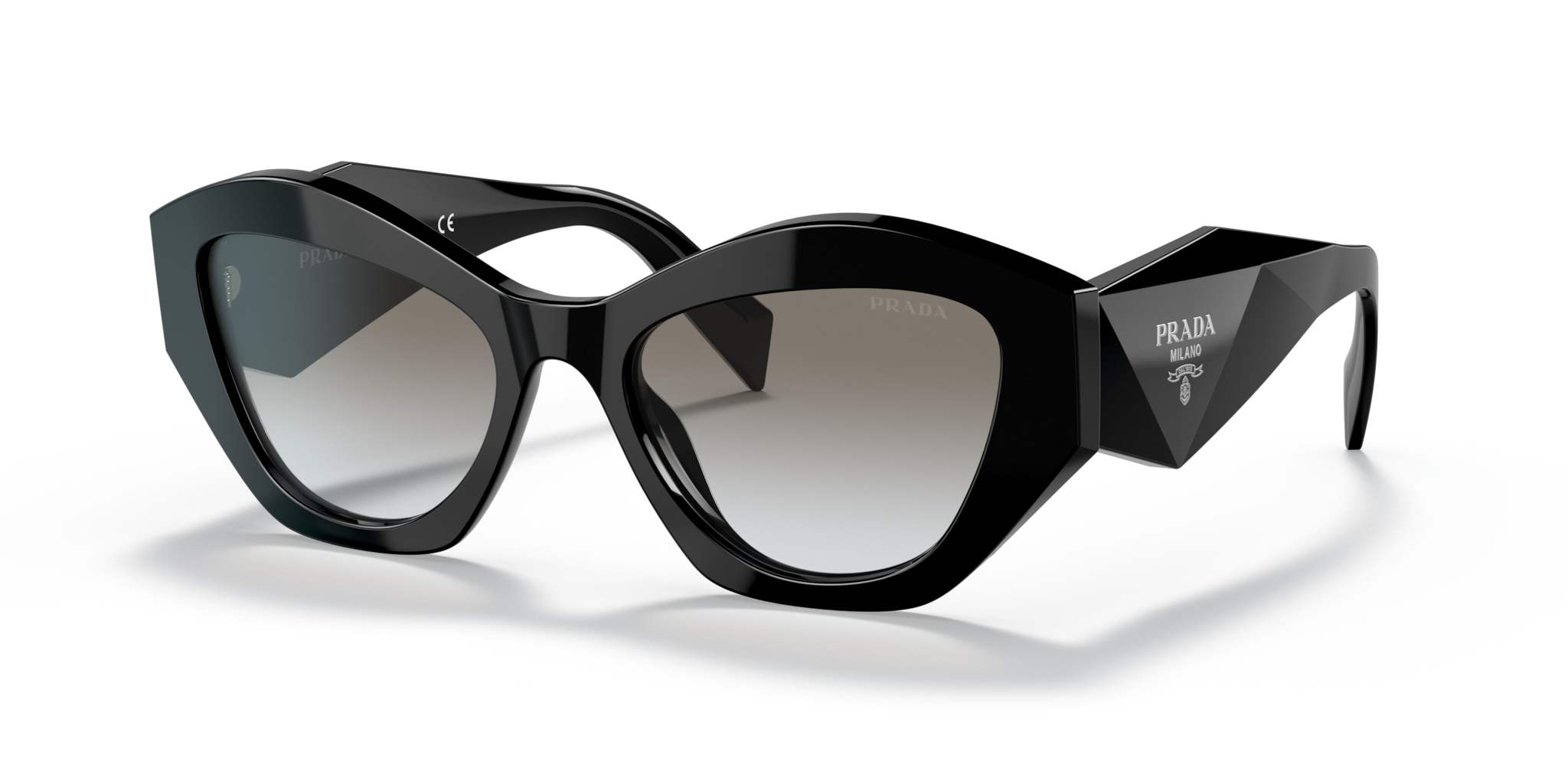 Acquista occhiali da sole donna Prada 0PR 07YS neri | Spedizione Rapid