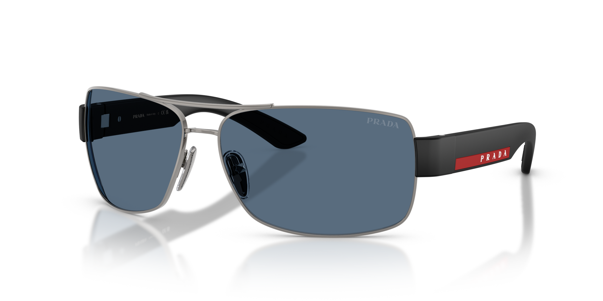 Occhiali da Sole Prada Linea Rossa 0PS B52S Gunmetal Uomo