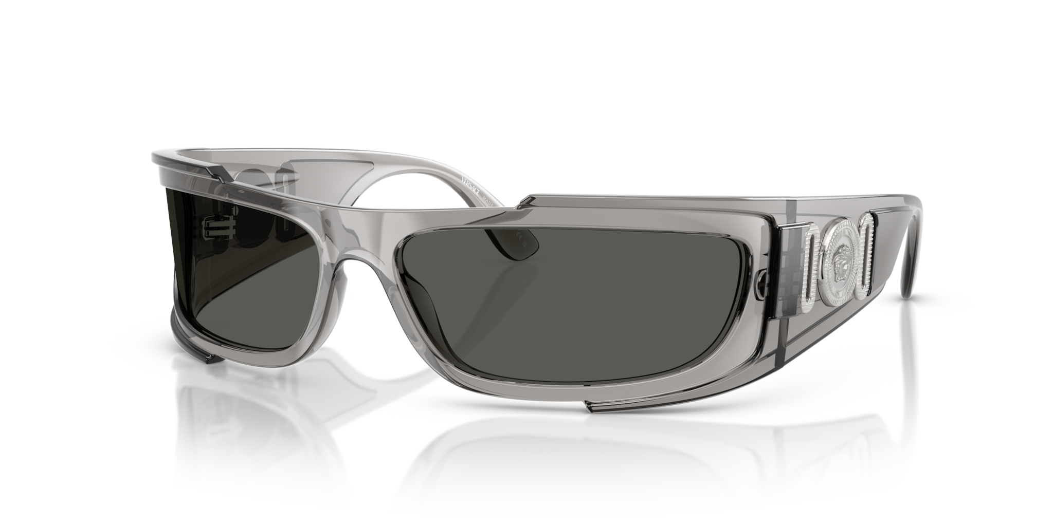 Occhiali da Sole Uomo Versace VE4446 Grigio Trasparente Originali