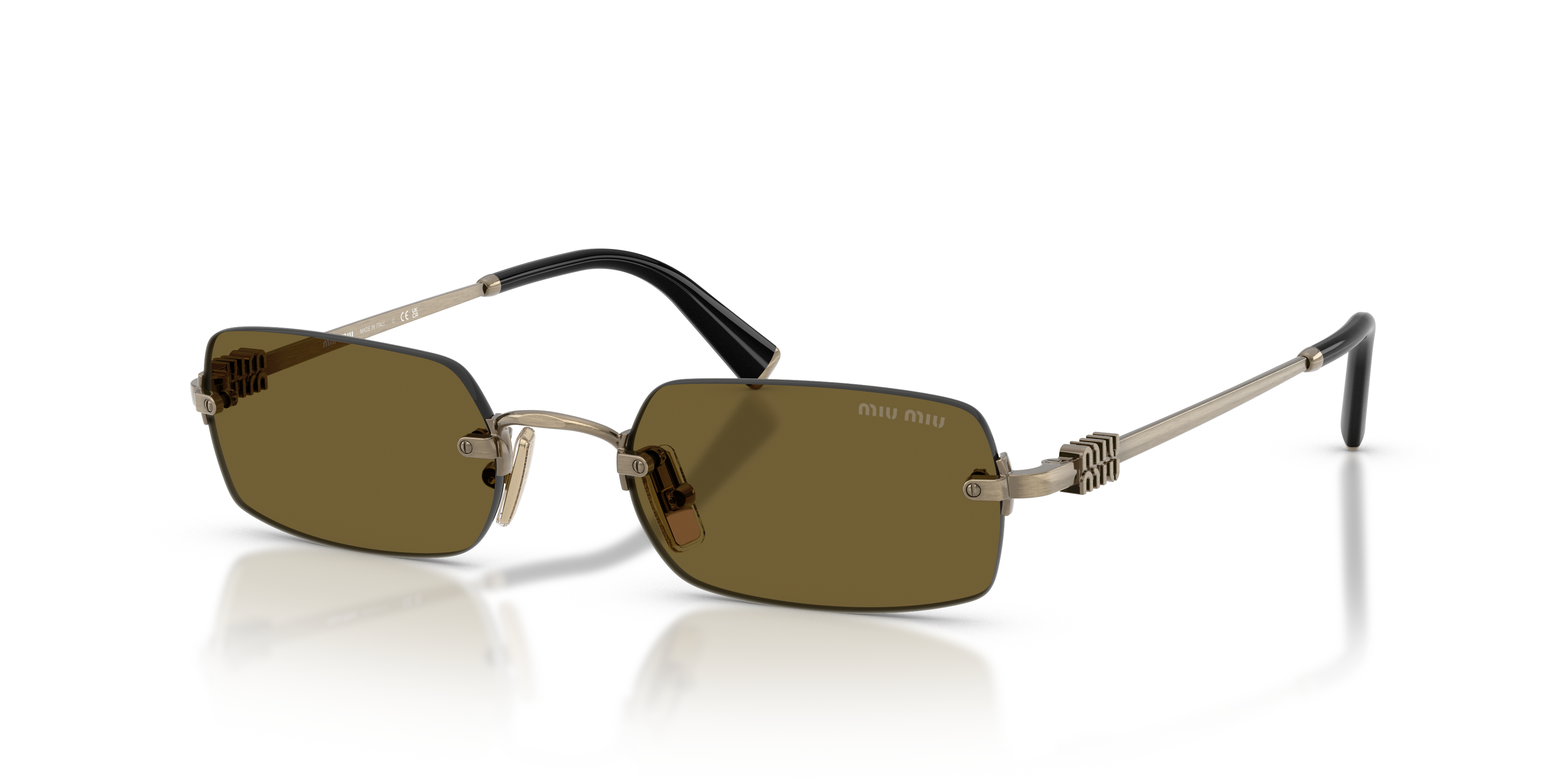 Occhiali da Sole Miu Miu MU B50S Donna Old Gold Originali