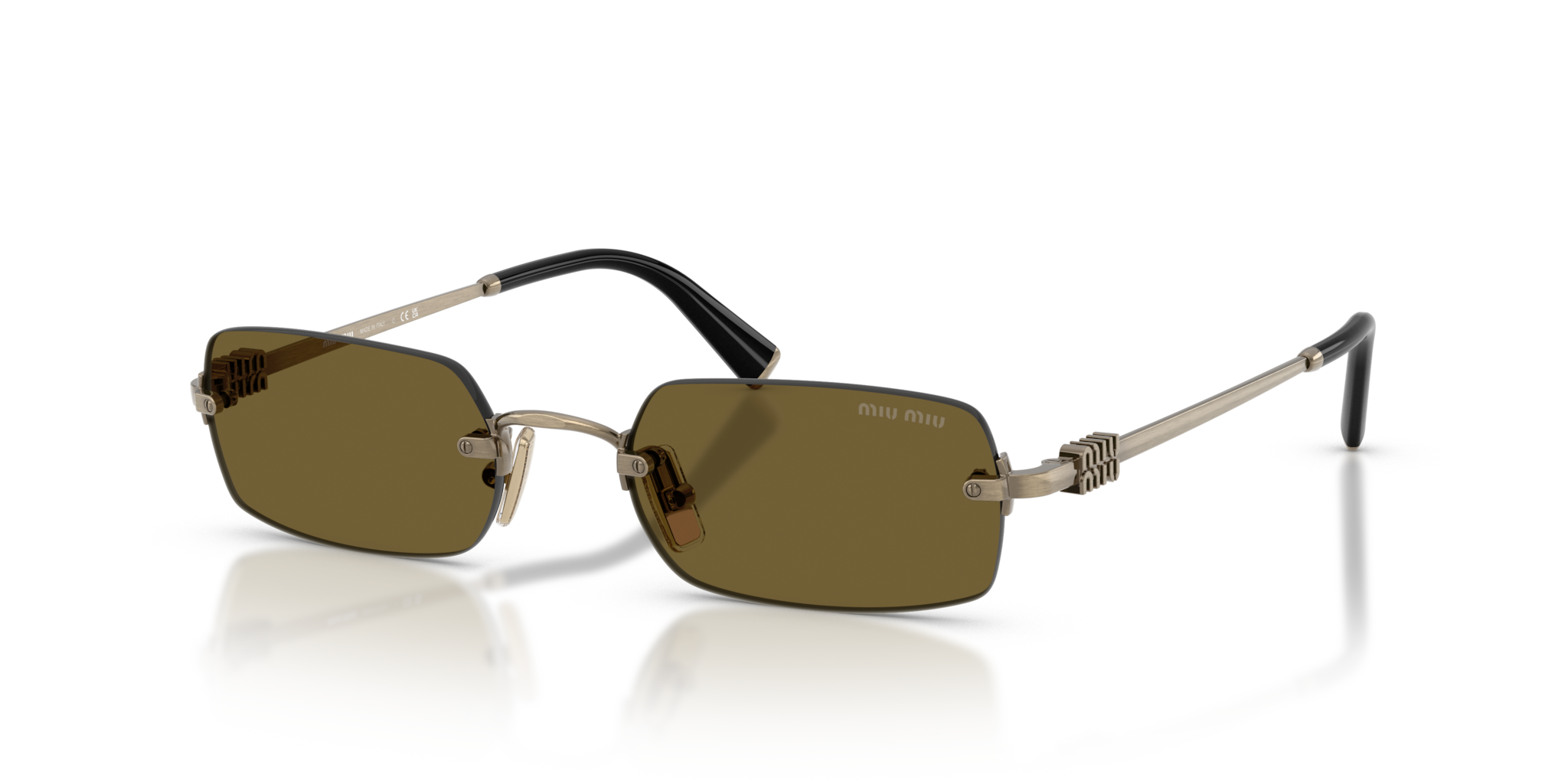 Occhiali da Sole Miu Miu MU B50S Donna Old Gold Originali