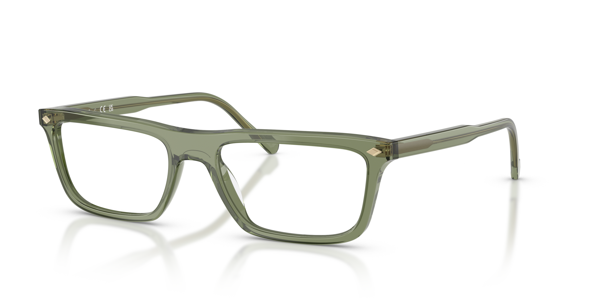 Vogue Eyewear 0VO5686: Occhiali da Vista Uomo in Verde Trasparente