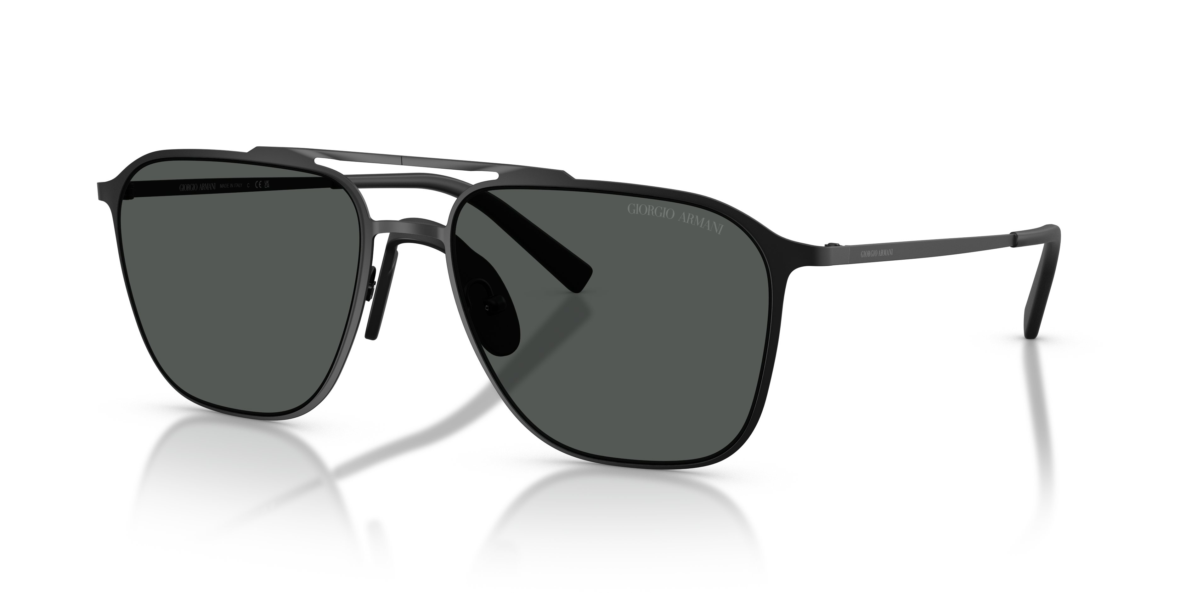 Occhiali da Sole Giorgio Armani AR6110 Uomo Neri Opachi Originali