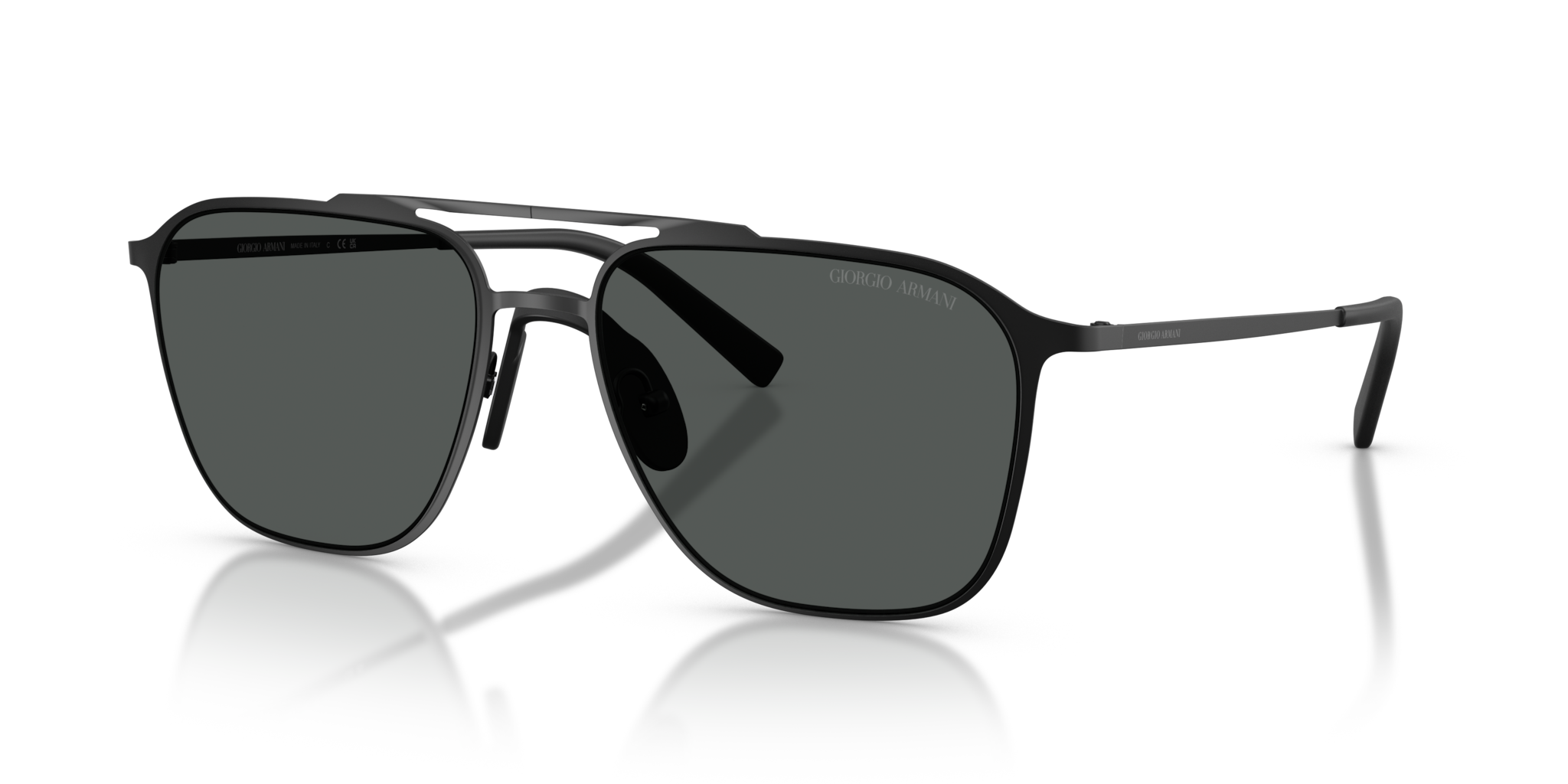 Occhiali da Sole Giorgio Armani AR6110 Uomo Neri Opachi Originali
