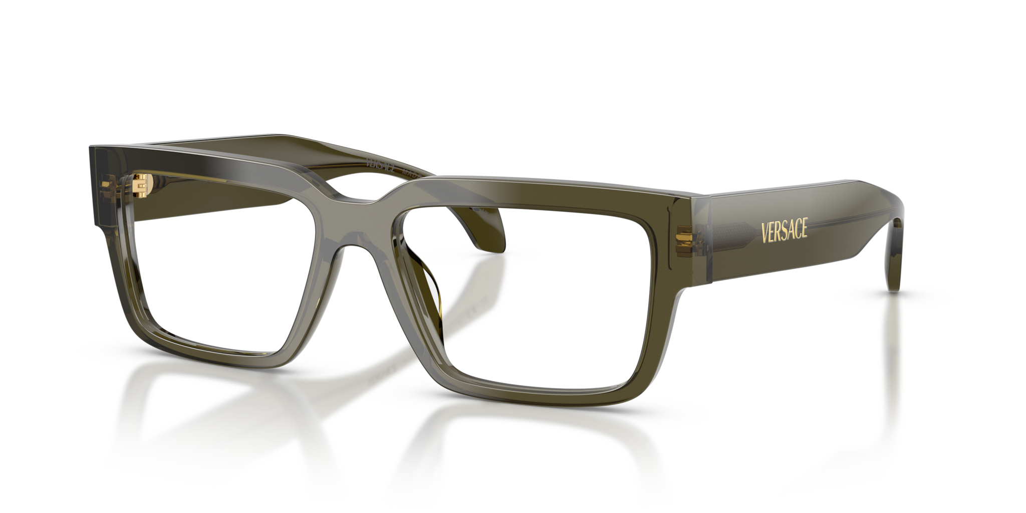 Occhiali da Vista Versace 0VE3374U Uomo | Transparent Dark Green