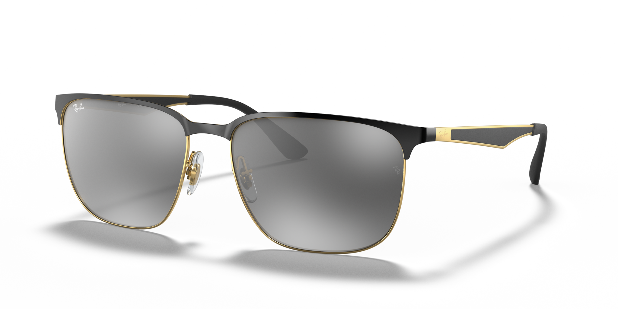 Occhiali da Sole Ray-Ban RB3569 Neri Oro Unisex Originali