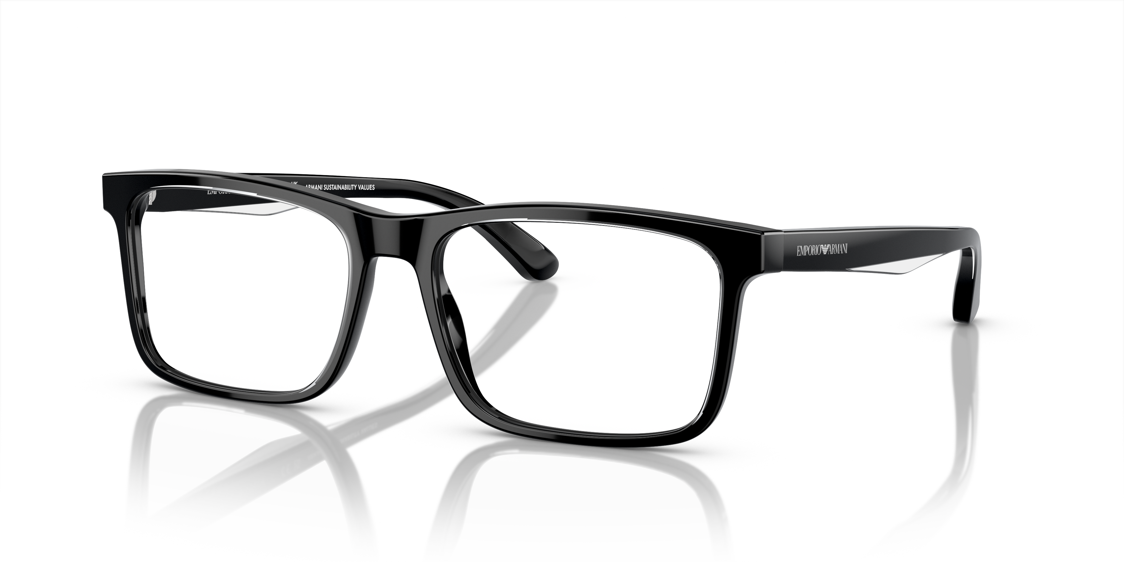 Occhiali da Vista Uomo Emporio Armani 0EA3227 Shiny Black/Top Crystal