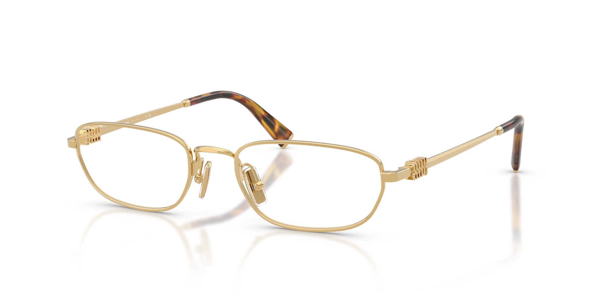 Occhiali da Vista Donna Miu Miu 0MU 52ZV Oro | Stile Unico