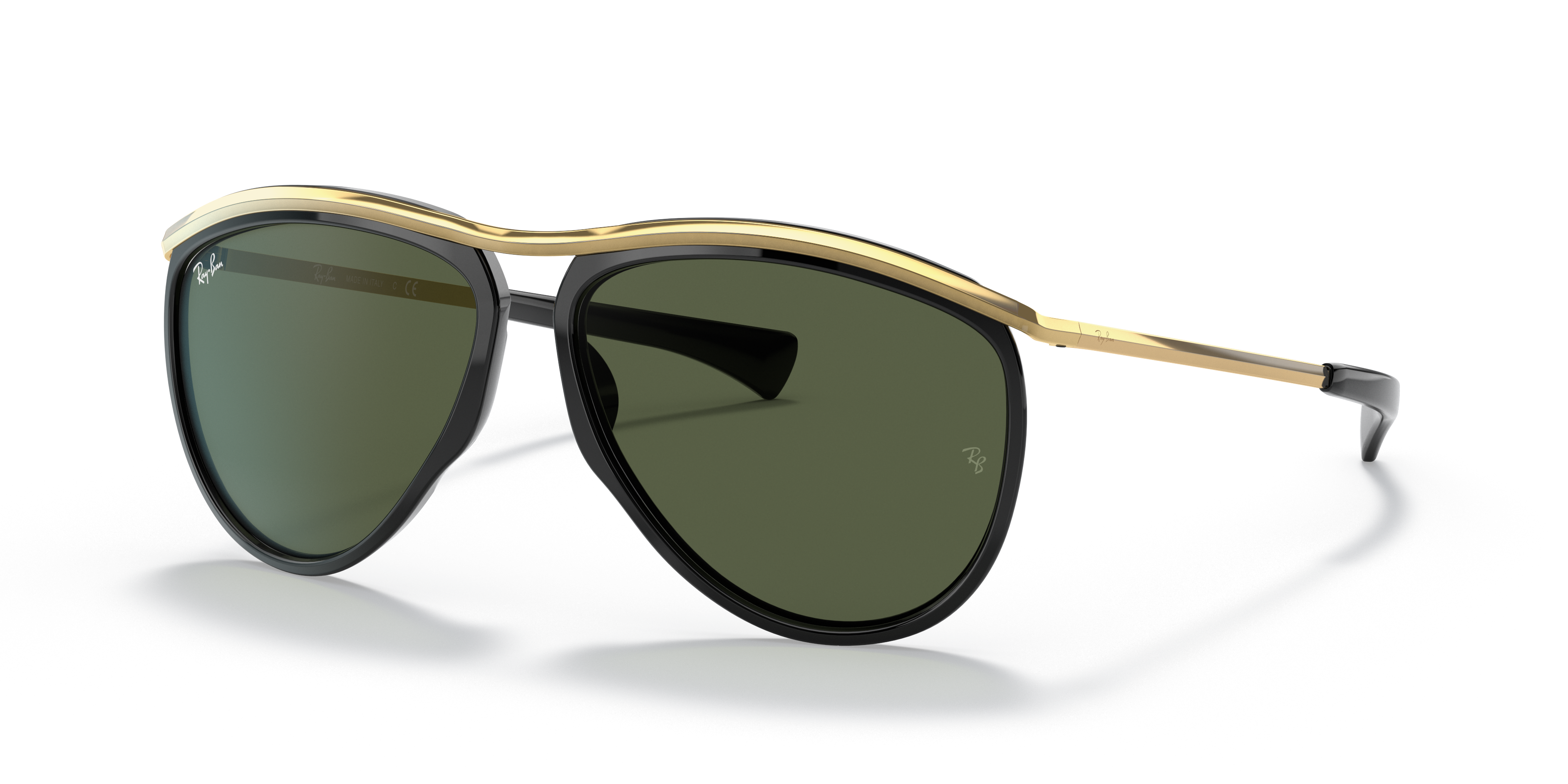 Occhiali da Sole Ray-Ban Olympian Aviator Neri 0RB2219 - Unisex