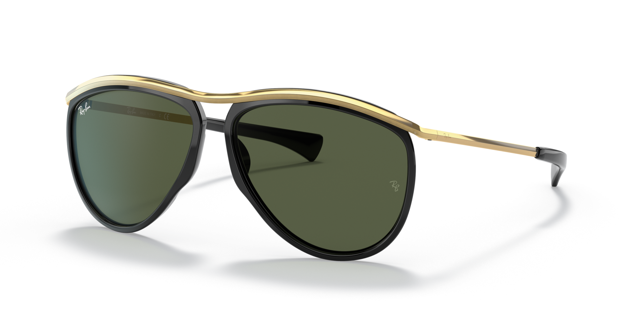 Occhiali da Sole Ray-Ban Olympian Aviator Neri 0RB2219 - Unisex