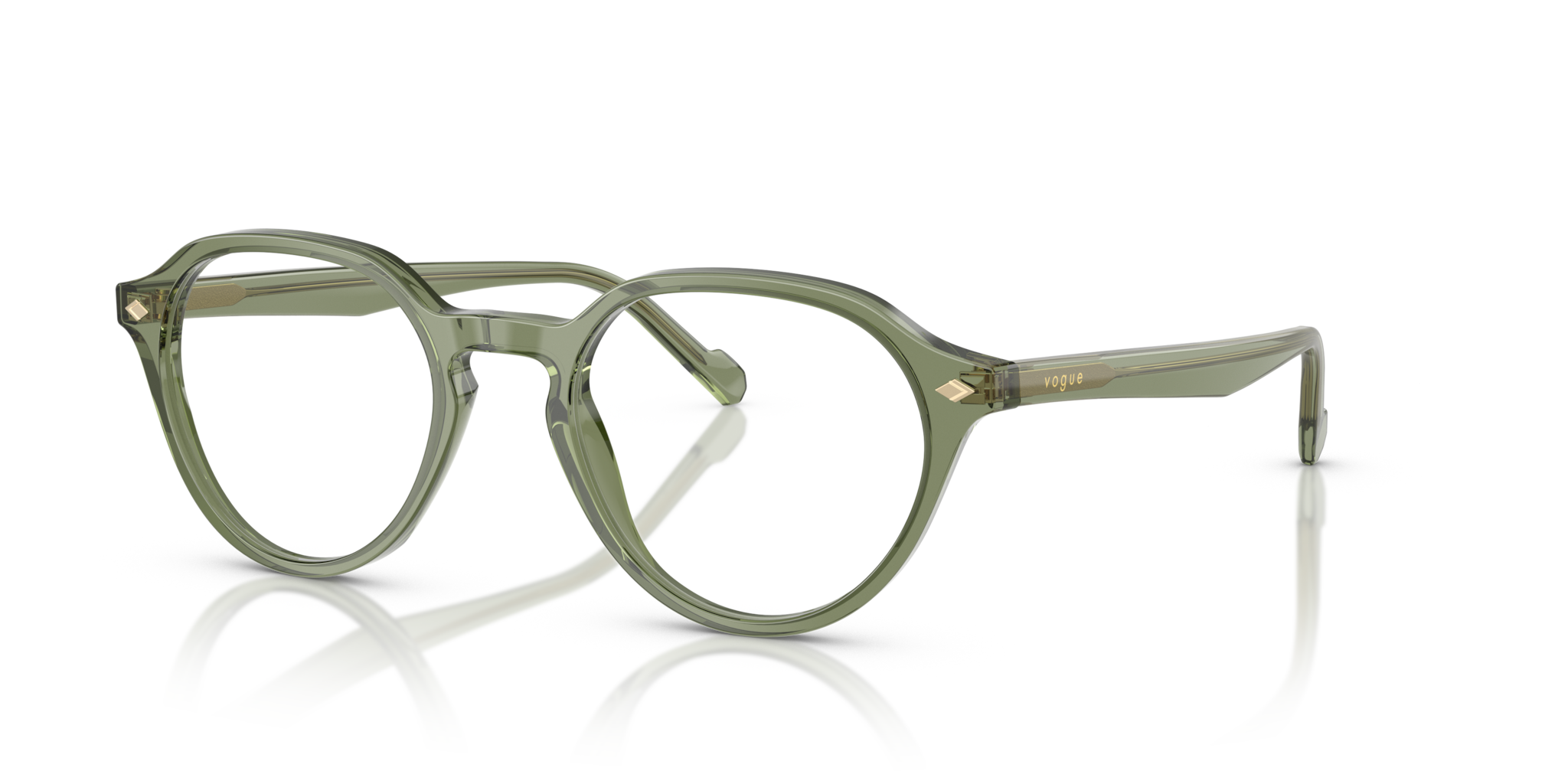 Vogue Eyewear 0VO5598 Uomo - Occhiali da Vista Verde Trasparente