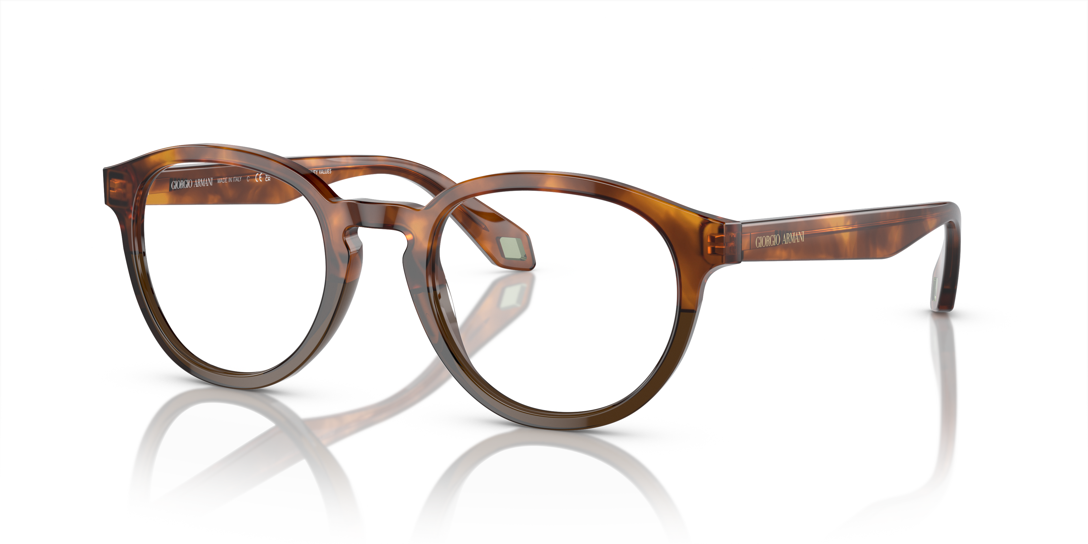 Occhiali da Vista Giorgio Armani Uomo 0AR7248 Havana Red/Opal Green