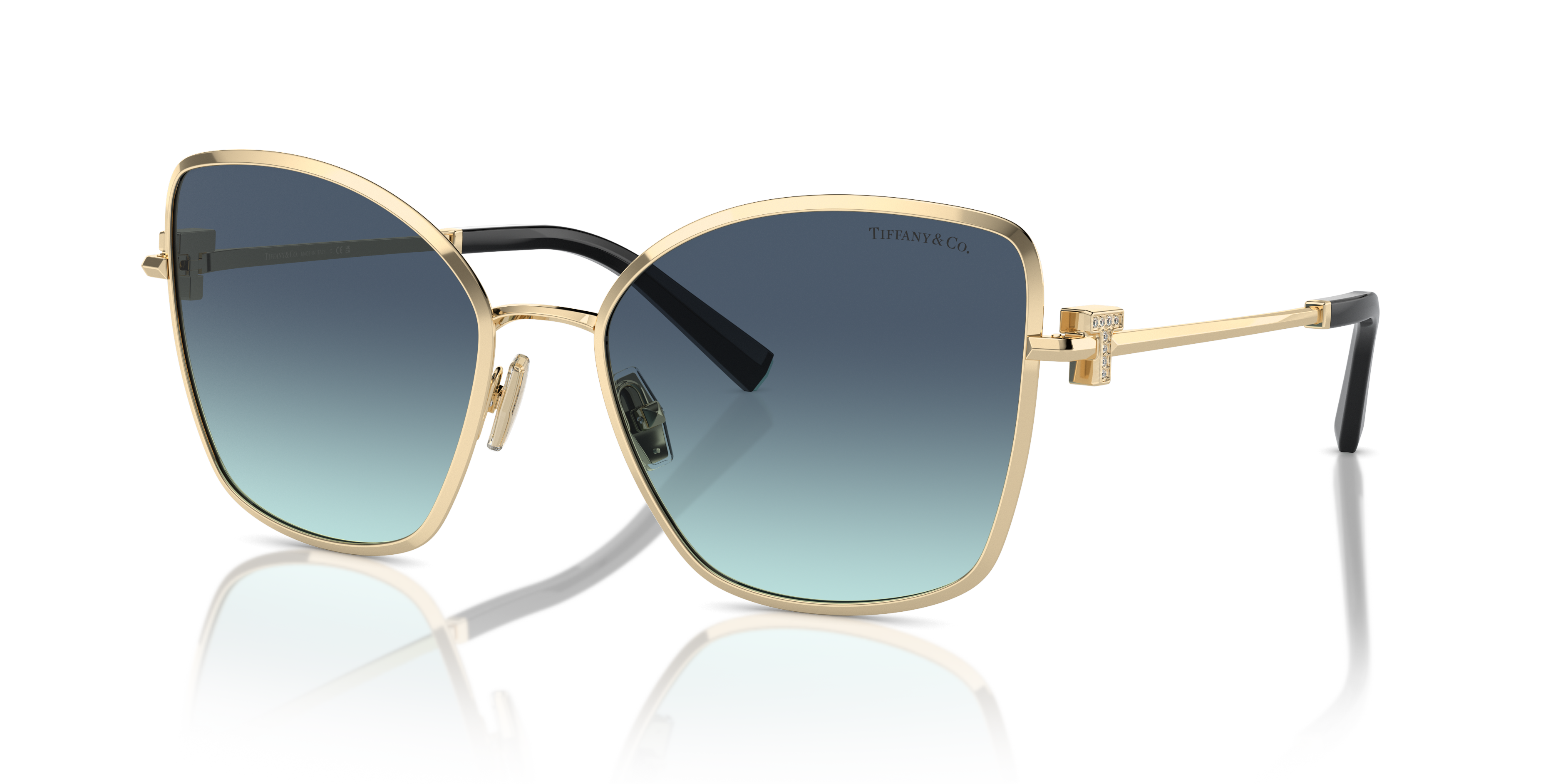 Occhiali da Sole Tiffany 0TF3102B Donna Pale Gold Originali