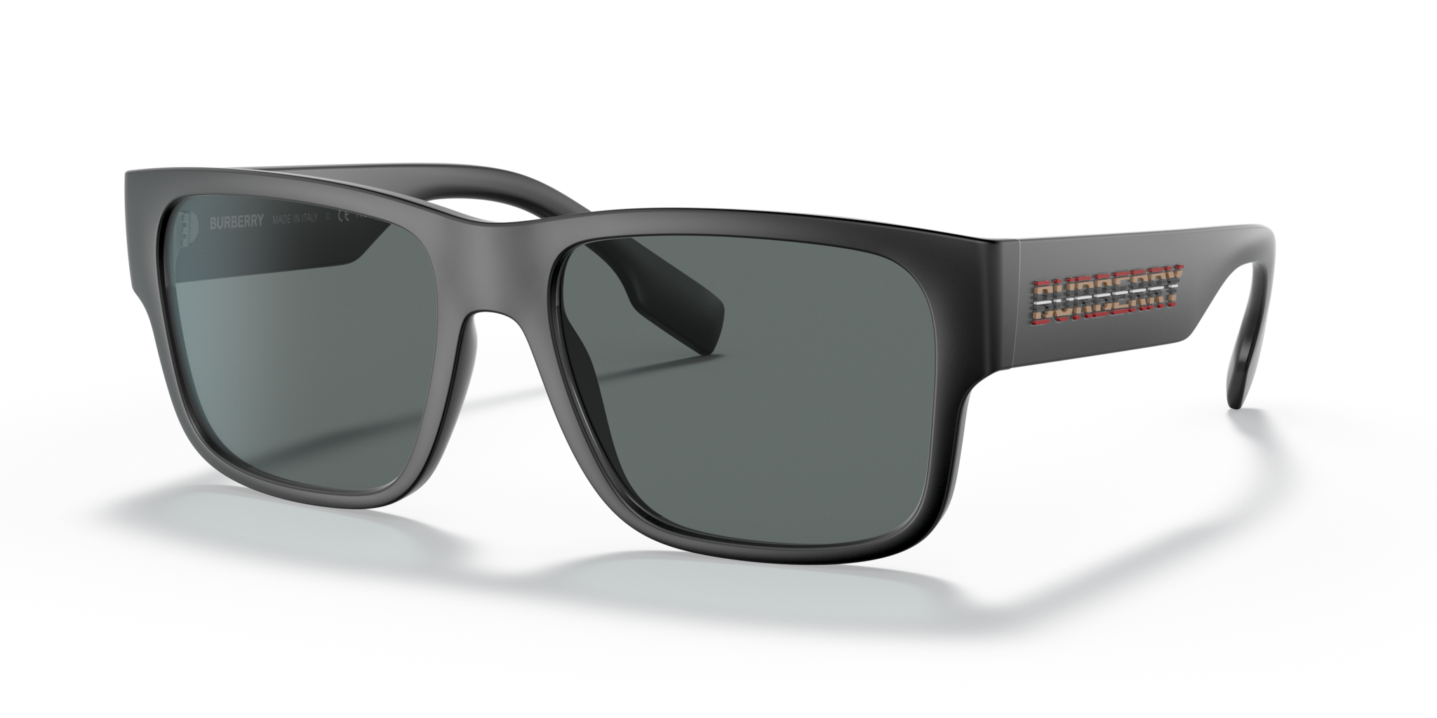 Occhiali da sole Burberry 0BE4358 Knight Matte Black da Uomo