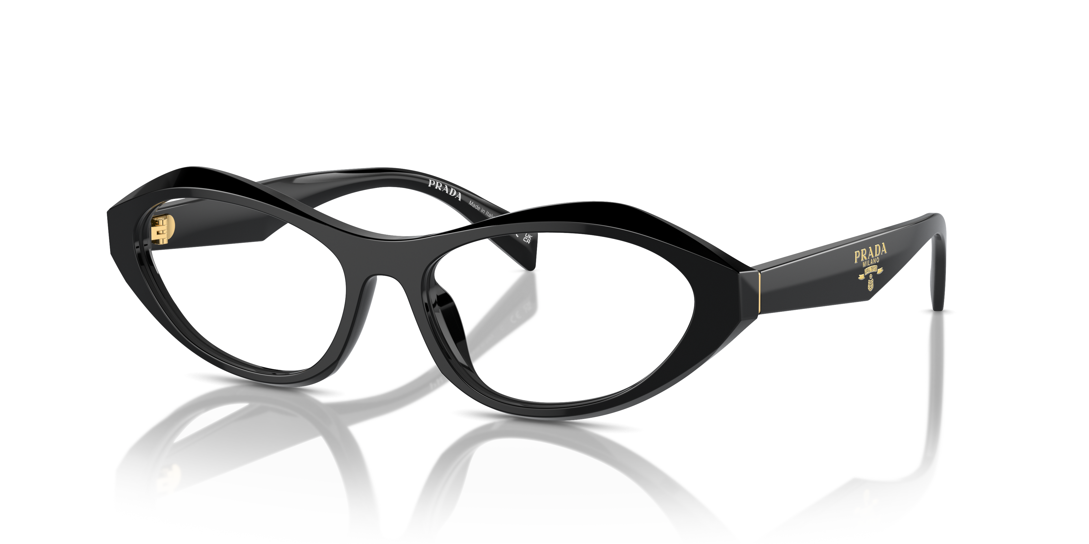 Occhiali da Vista Donna Prada 0PR A21V Neri - Eleganza Inconfondibile