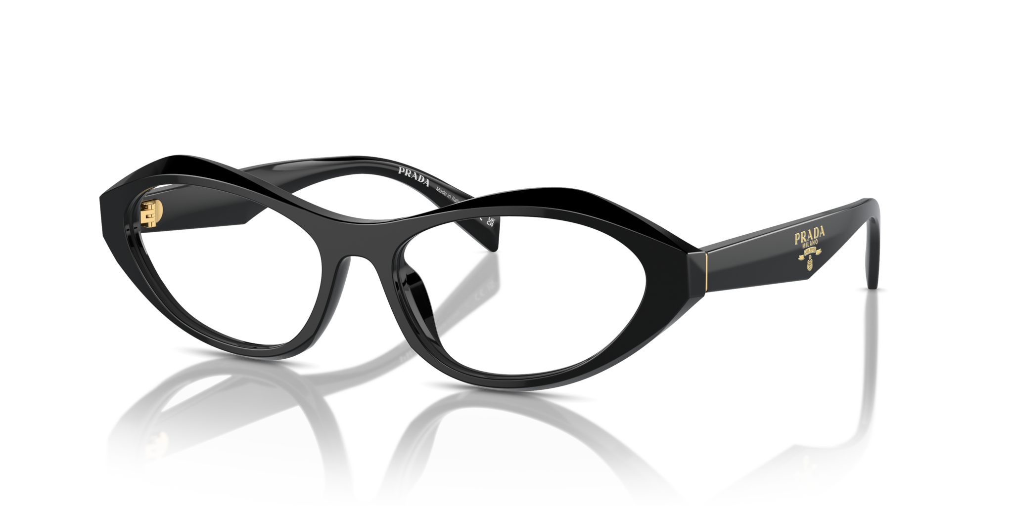 Occhiali da Vista Donna Prada 0PR A21V Neri - Eleganza Inconfondibile