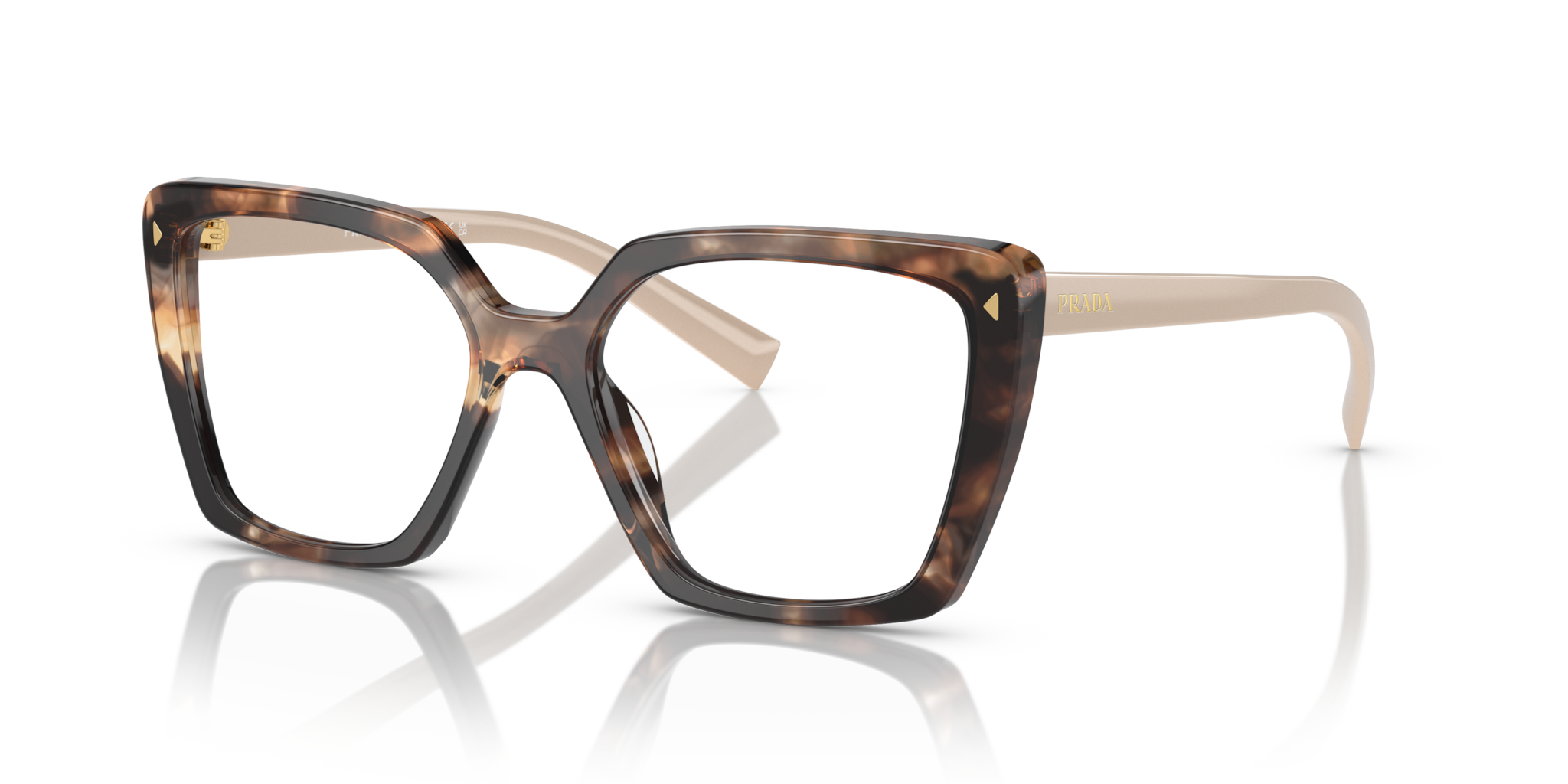 Prada 0PR 16ZV: Occhiali da Vista Donna Eleganti Tortoise Caramello