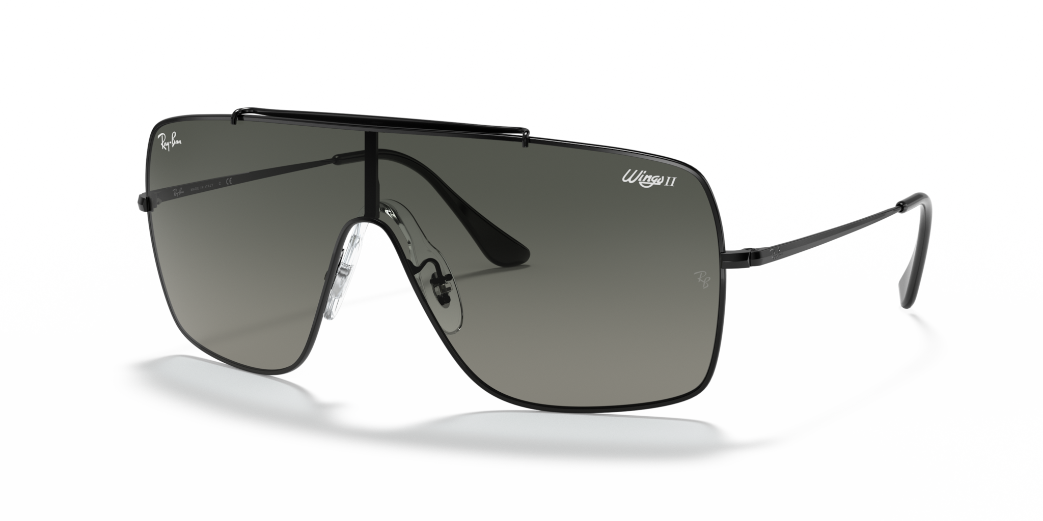 Acquista Occhiali da Sole Ray-Ban Wings II Neri Uomo - Modello 0RB3697